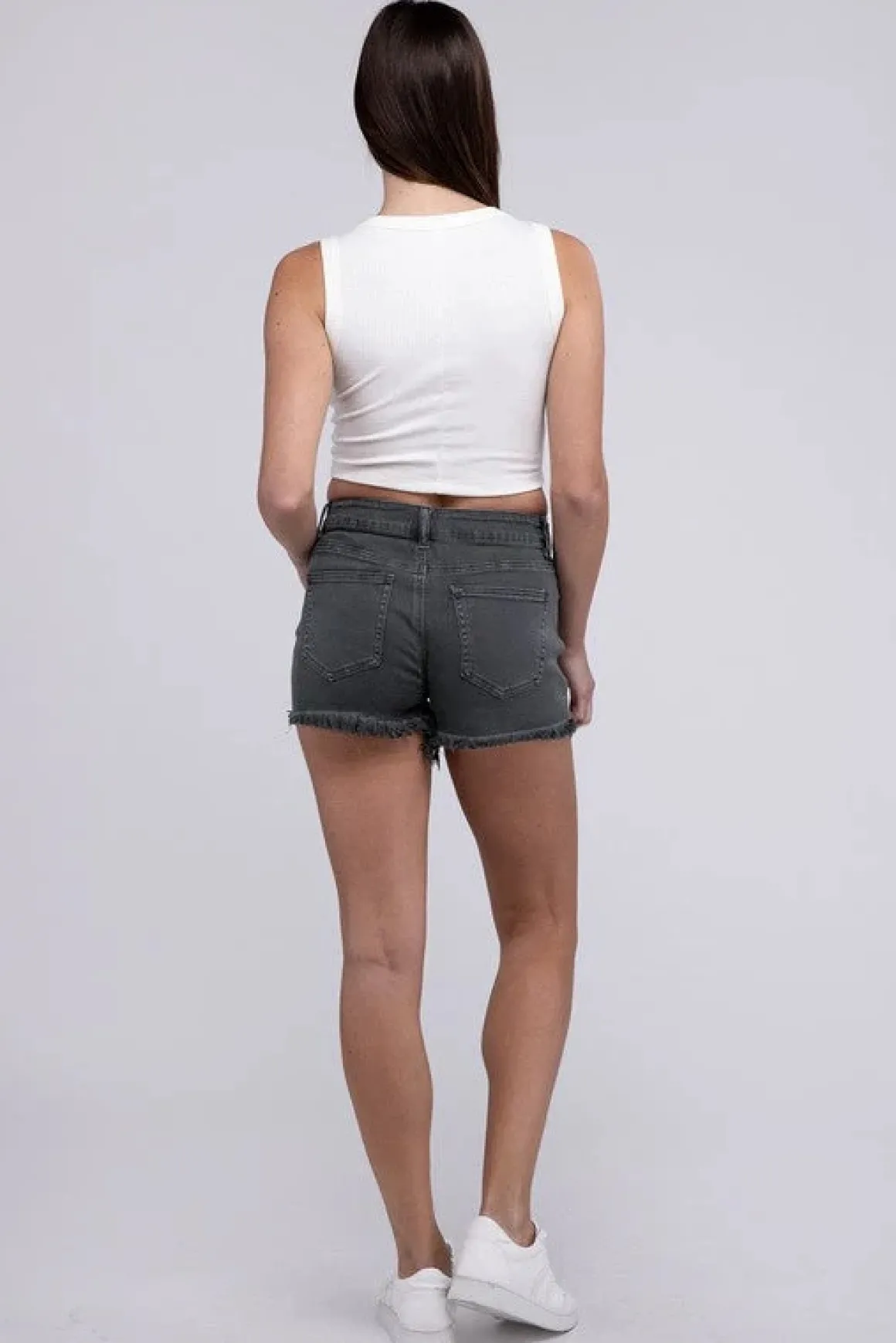 acid_washed_frayed_cutoff_17.webp Acid Washed Frayed Cutoff Hem Shorts *Online Only*