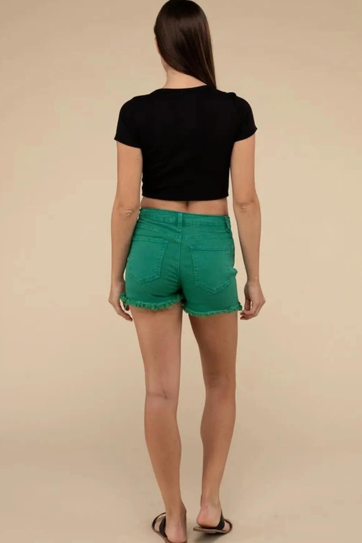 acid_washed_frayed_hem_sh_13.webp Acid Washed Frayed Hem Shorts *Online Only*