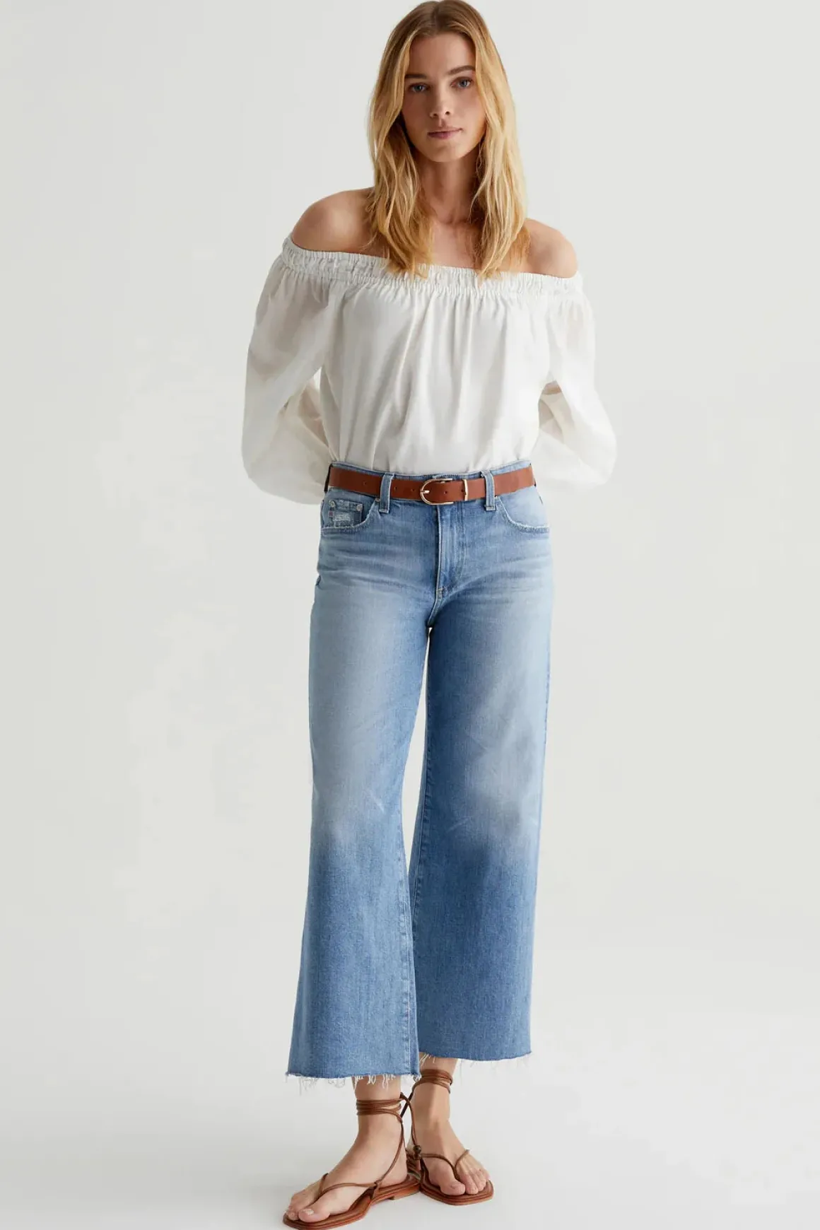 AG Saige Wide Leg Crop Jeans