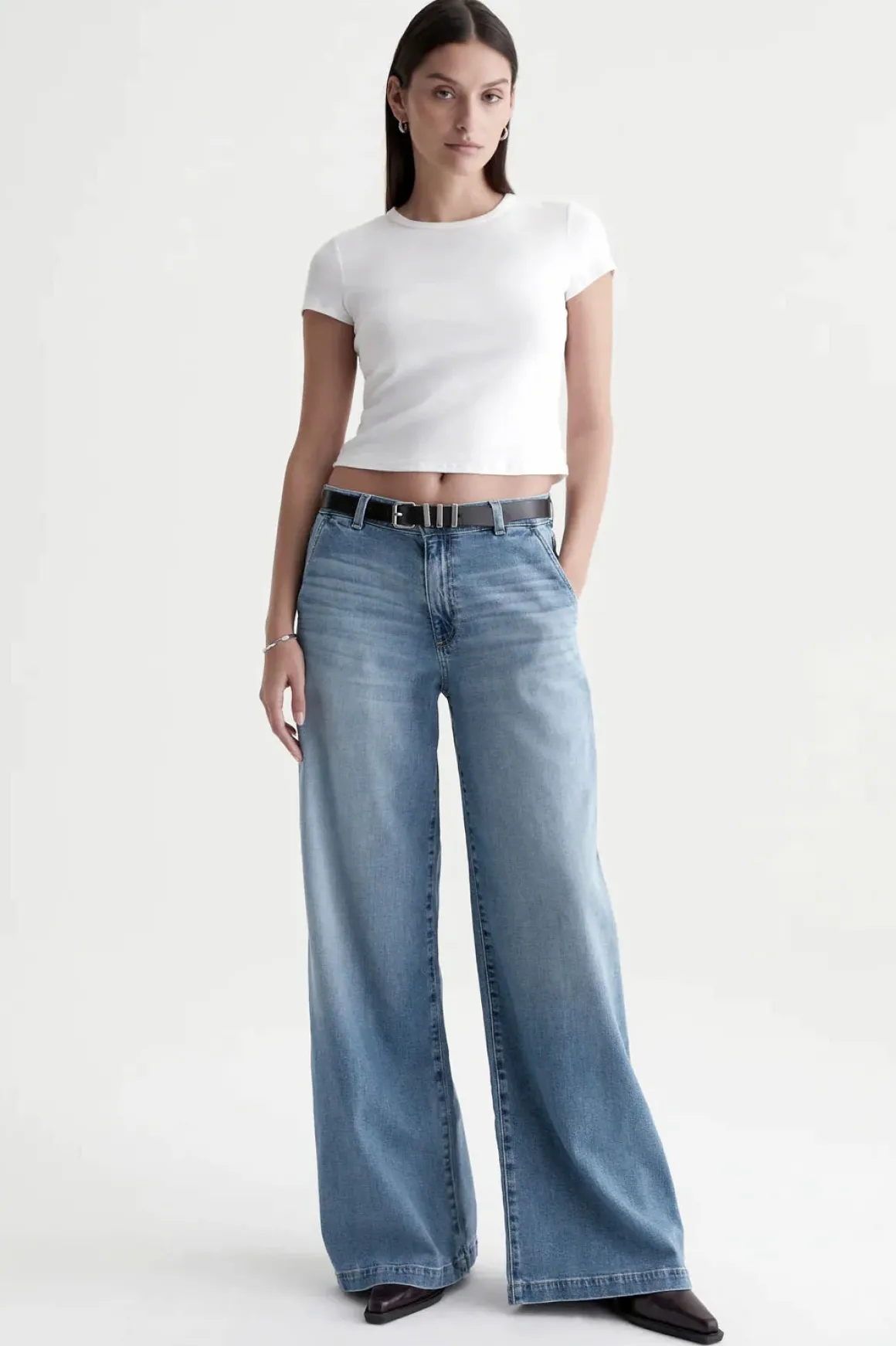 AG Stella Low Slung Palazzo Jeans