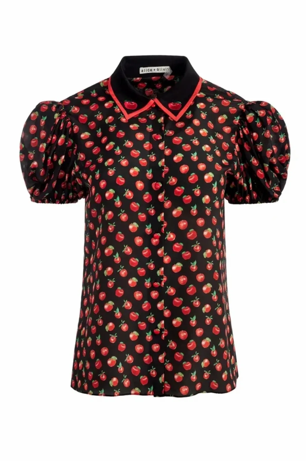 Alice and Olivia Willa Puff Sleeve Blouse