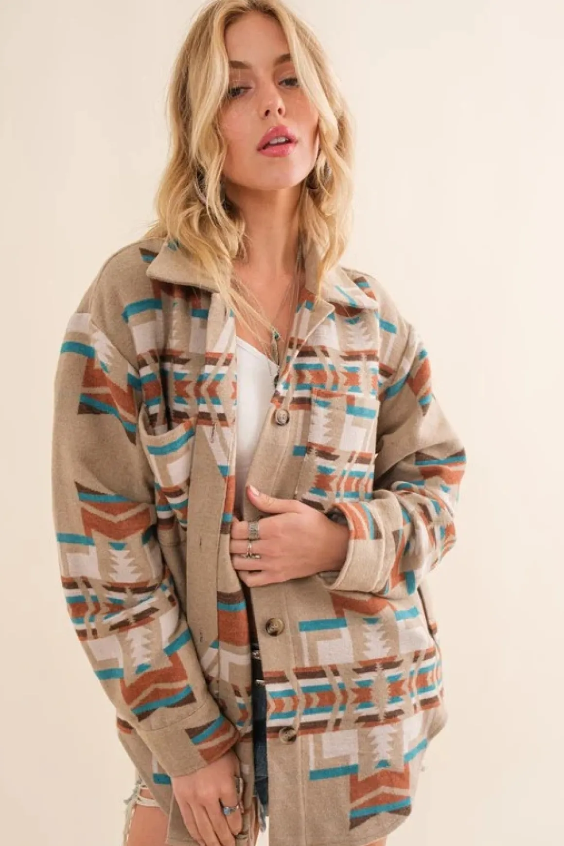 Aztec Shirt Jacket *Online Only*