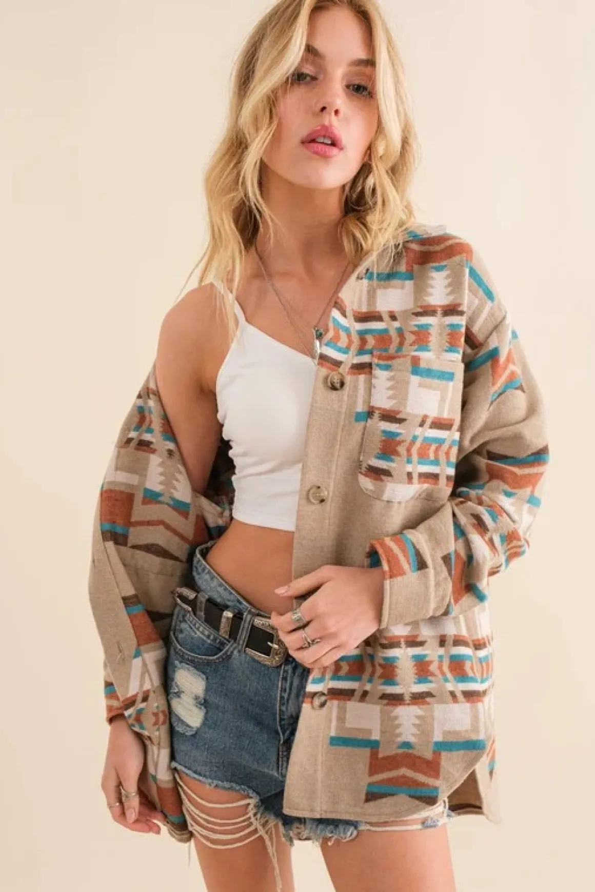 Aztec Shirt Jacket *Online Only*