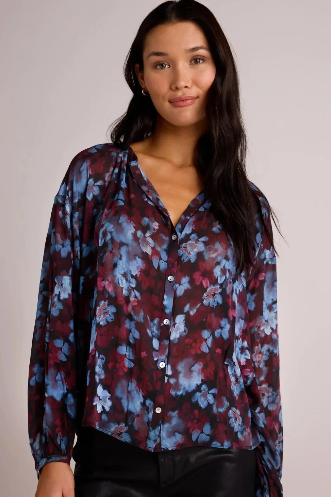 Bella Dahl Shirred Neck Blouse