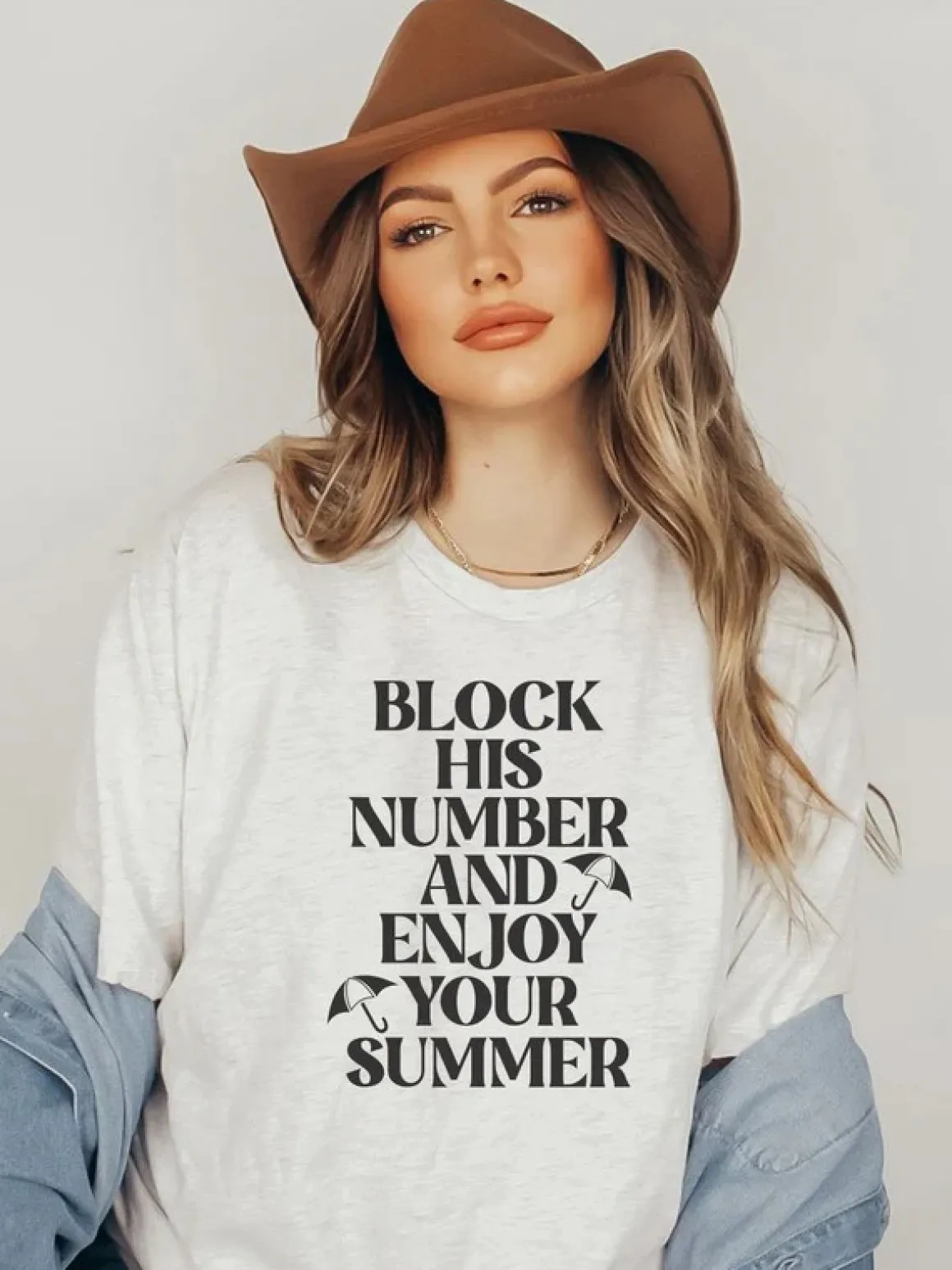 Block His Number Tee *Online Only*