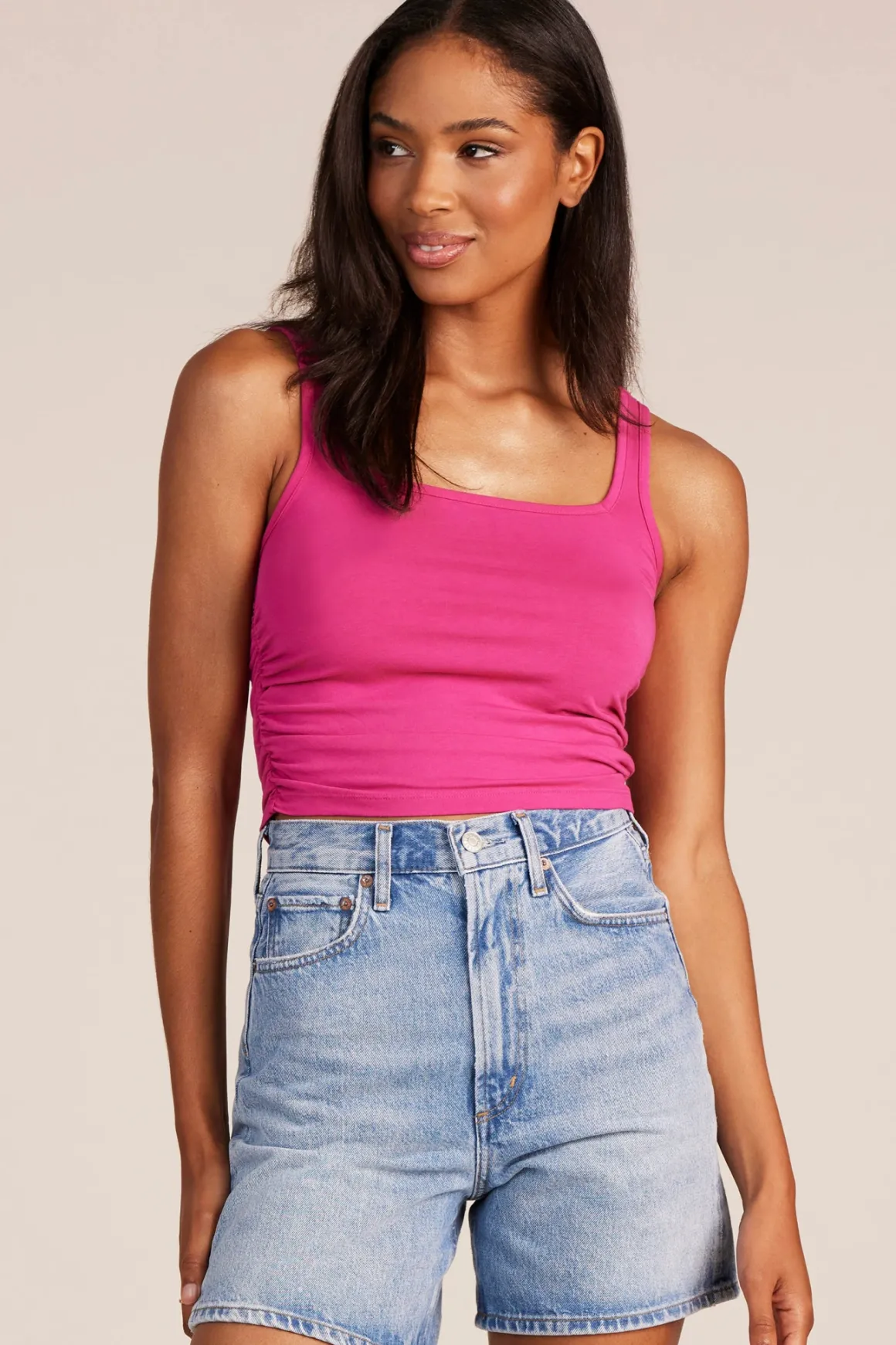 Bobi Shirred Side Top