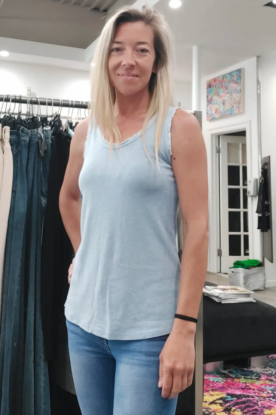 Brand Bazar Frayed Tank Top