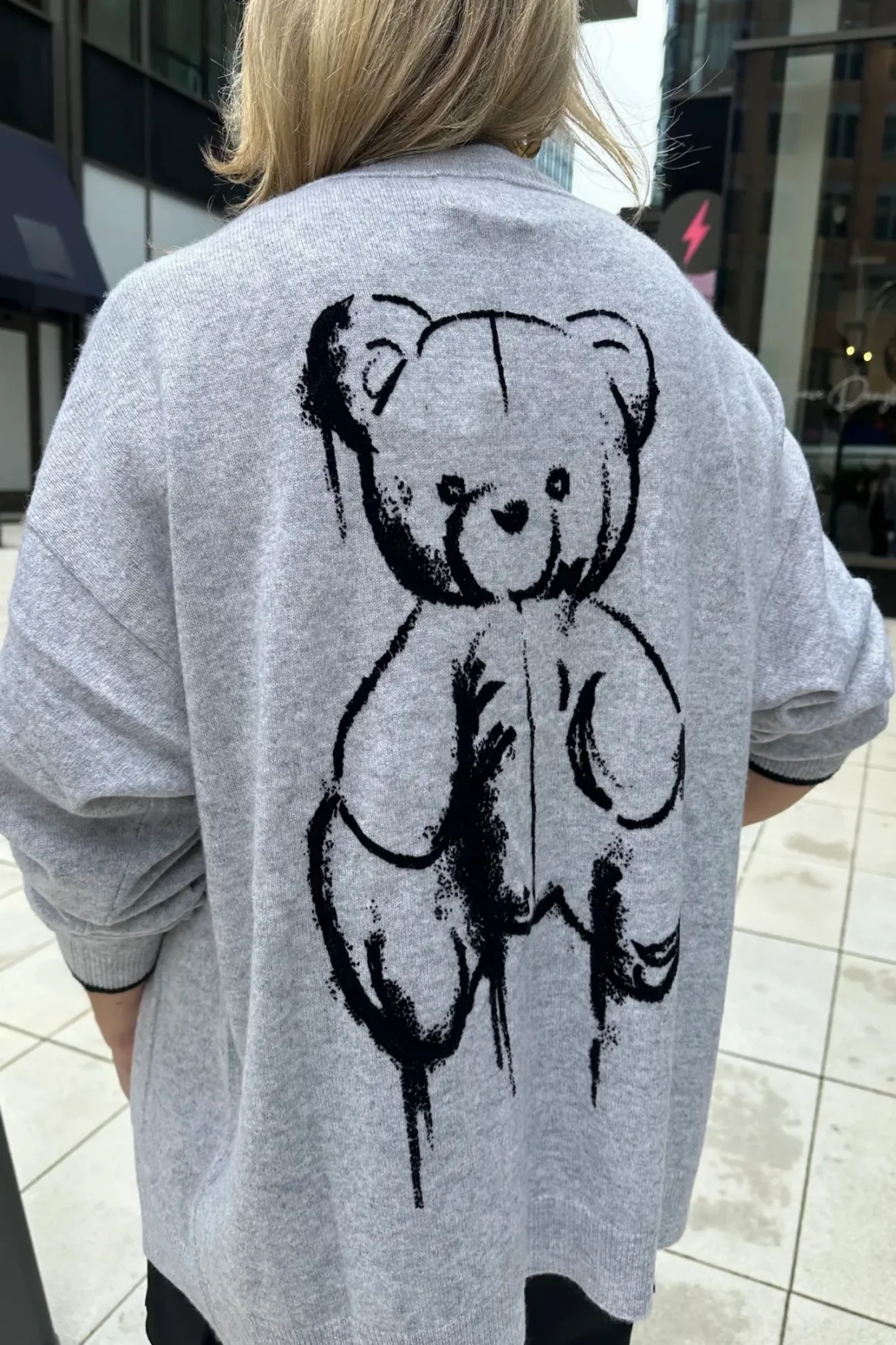 Brodie Cashmere Teddy Bear Cardigan