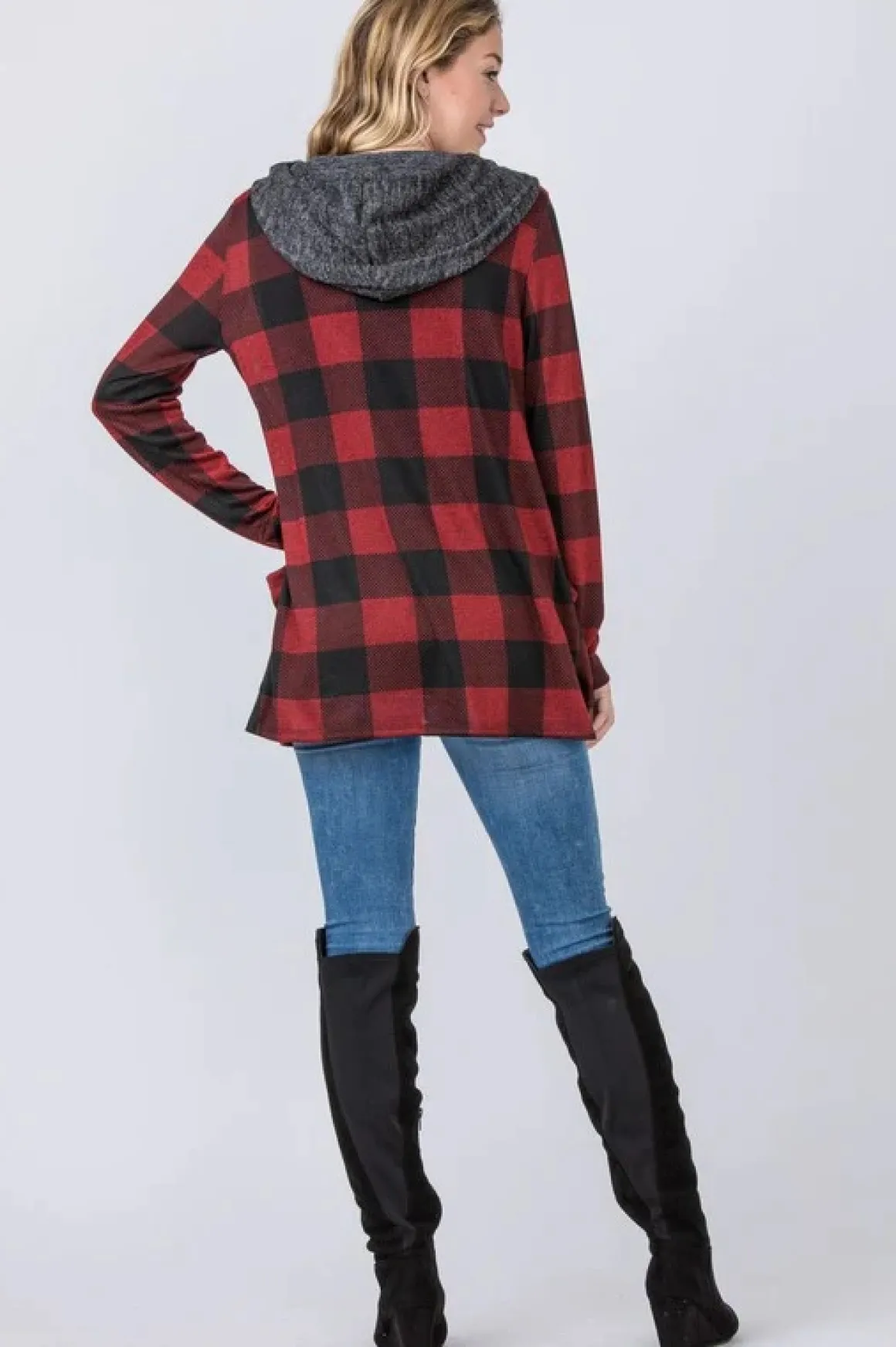 buffalo_plaid_hooded_card_6.webp Buffalo Plaid Hooded Cardigan *Online Only*