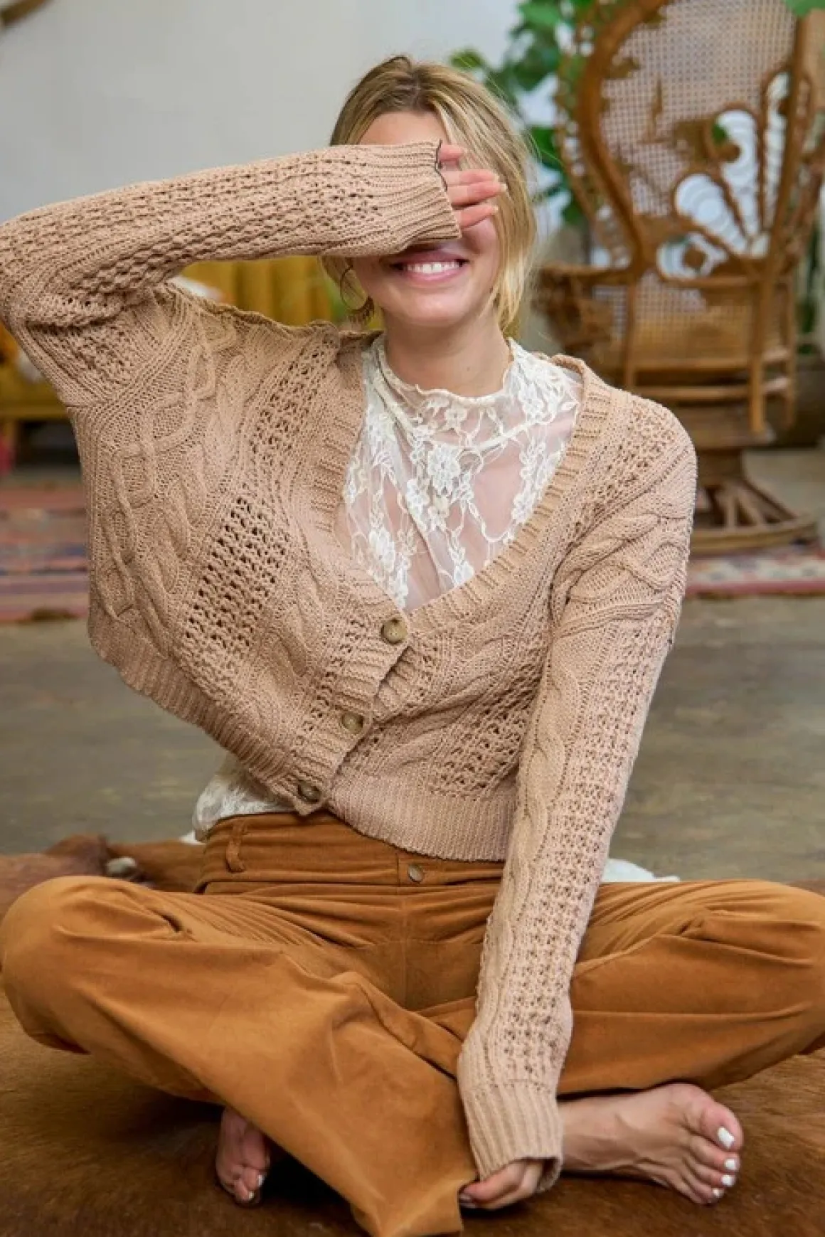 Cable Knit Cardigan *Online Only*