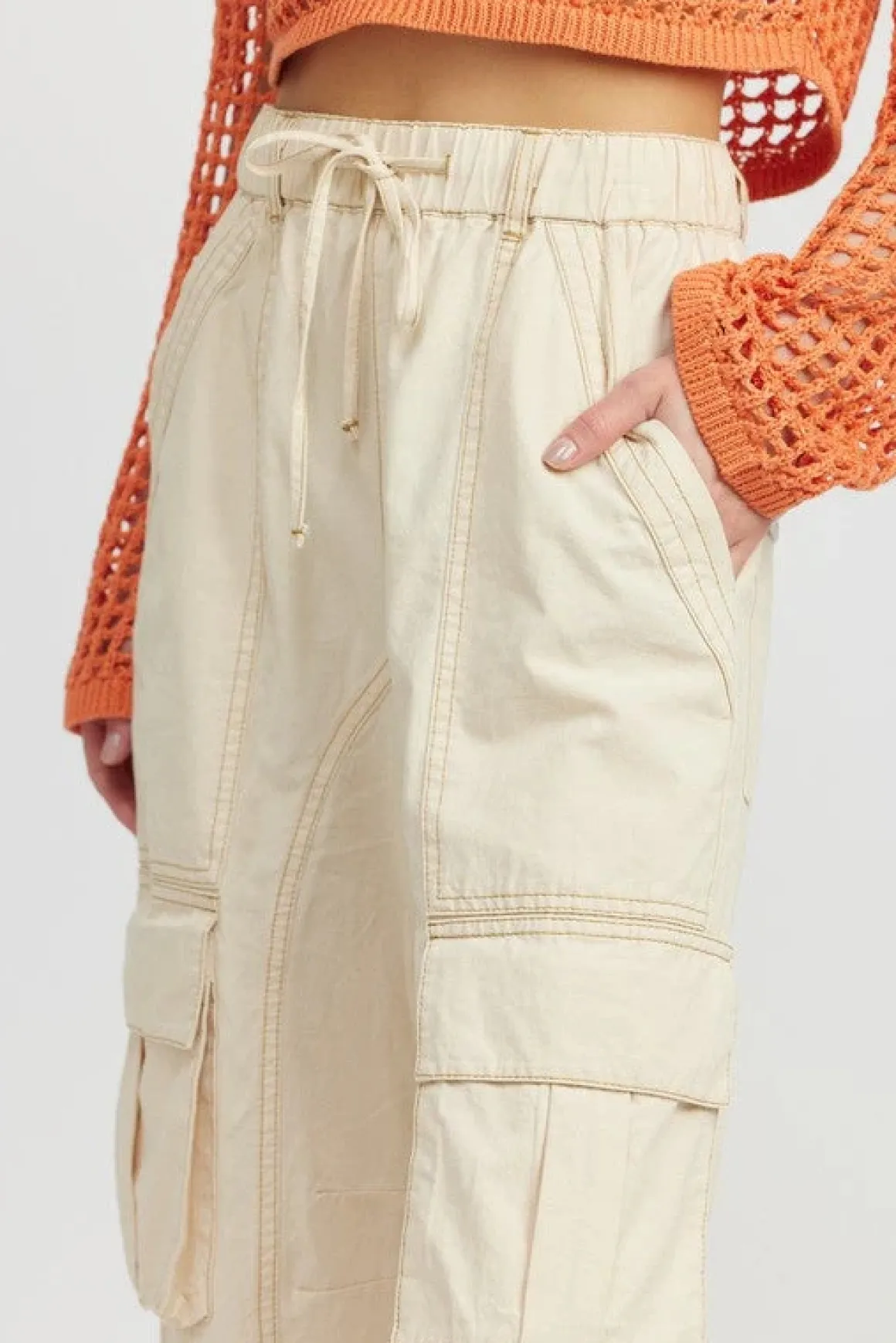 Cargo Pants with Drawstrings *Online Only*