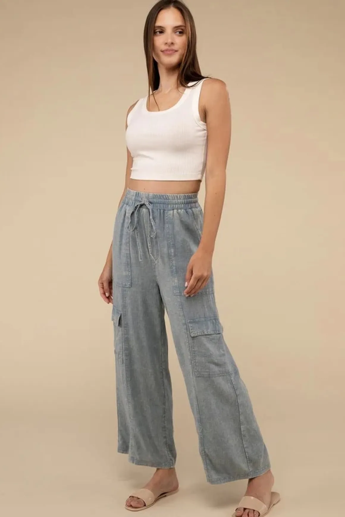 Cargo Pants with Elastic Waist *Online Only*