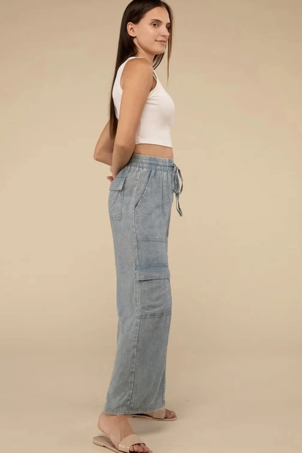 cargo_pants_with_elastic__3.webp Cargo Pants with Elastic Waist *Online Only*