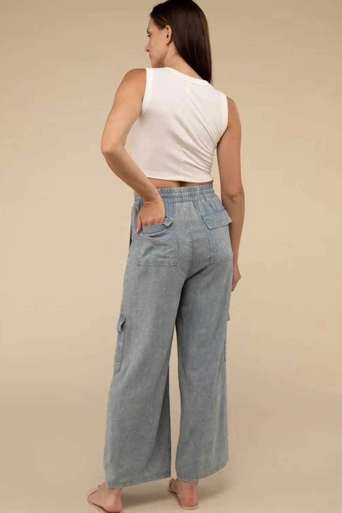cargo_pants_with_elastic__4.webp Cargo Pants with Elastic Waist *Online Only*