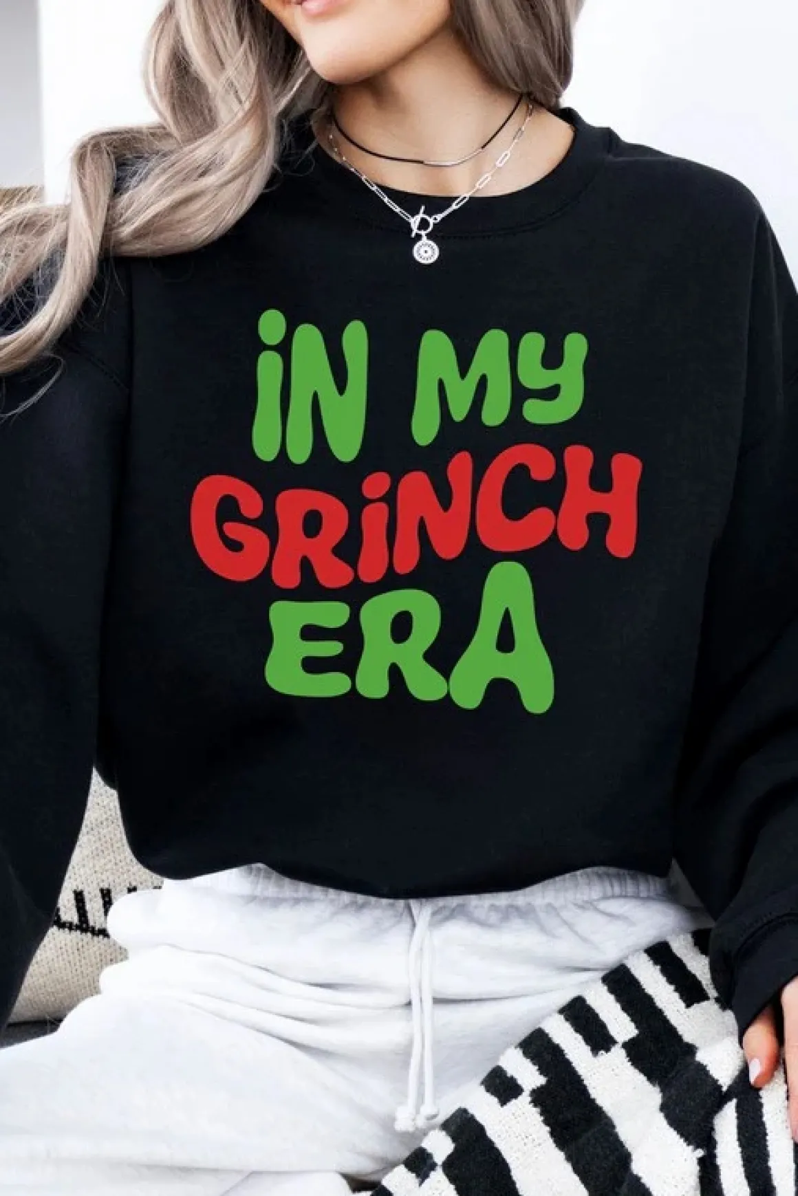 Christmas Grinch Fleece Sweatshirt *Online Only*