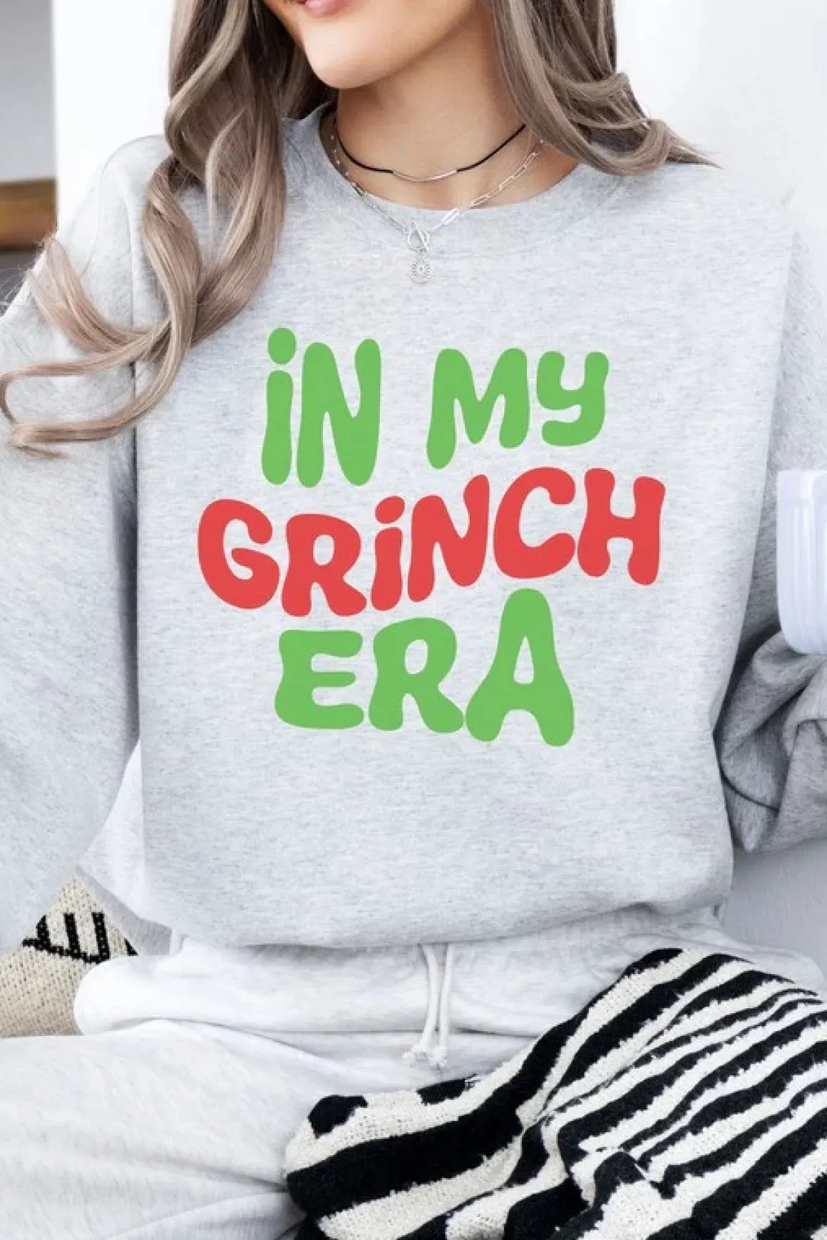 Christmas Grinch Fleece Sweatshirt *Online Only*