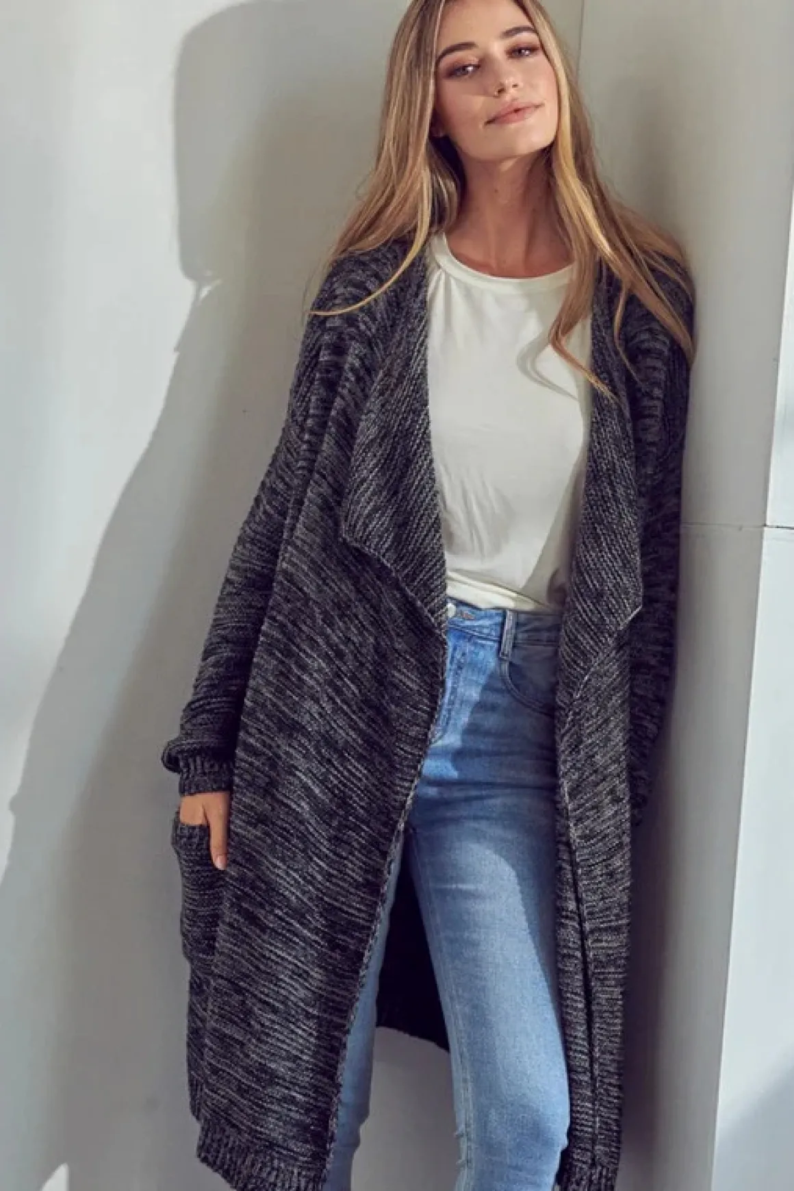 Chunky Knit Sweater Cardigan *Online Only*