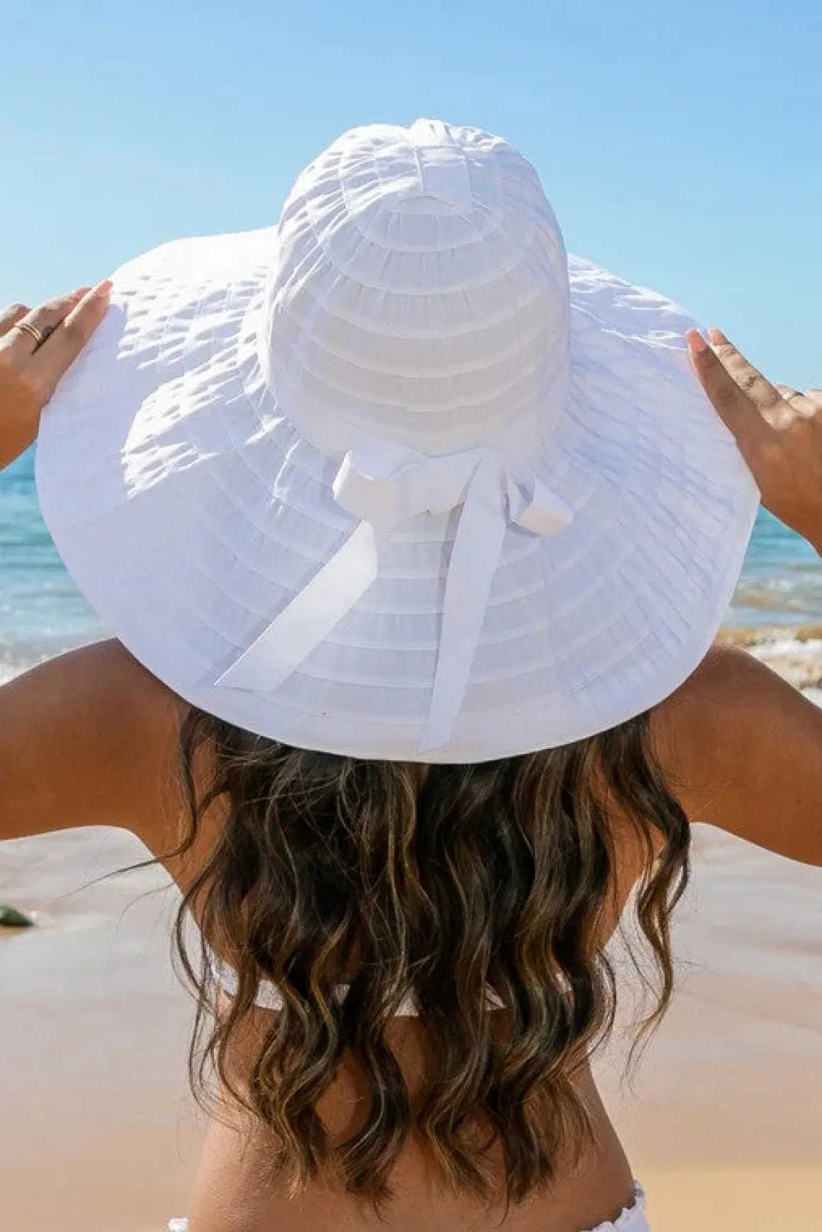 Classic Bow Accent Sunhat Extra Wide Brim *Online Only*
