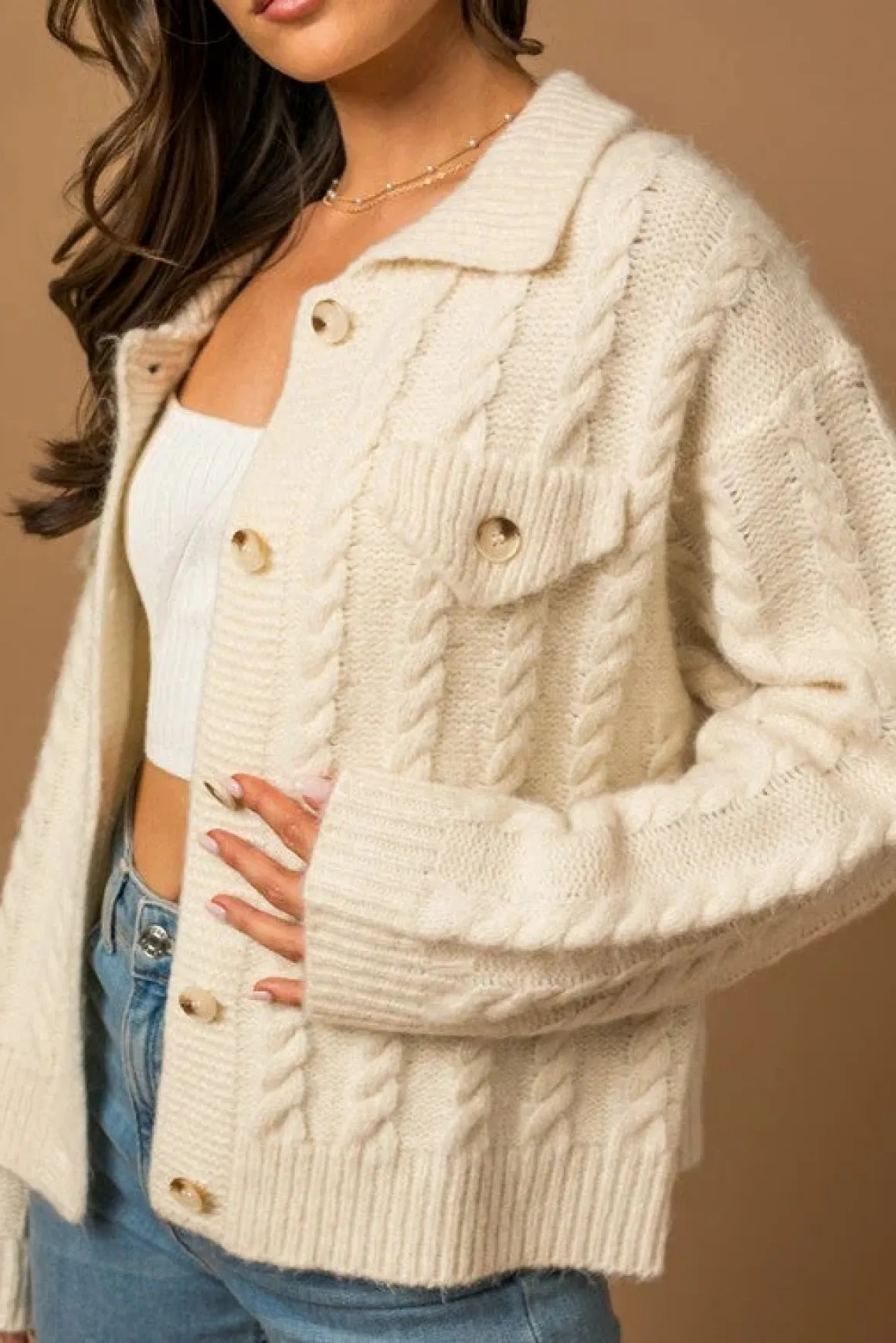 collared_cable_sweater_ca_5.webp Collared Cable Sweater Cardigan * Online Only*
