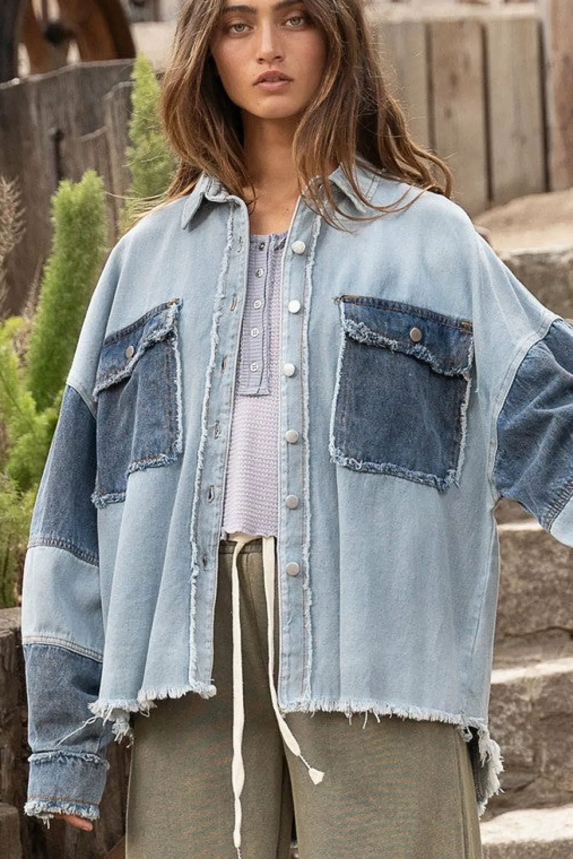 Colorblock Oversized Jacket *Online Only*