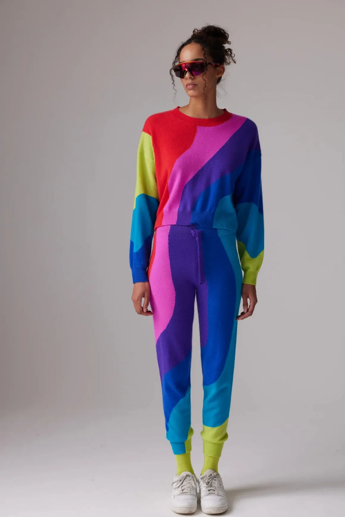 Colorush Wavestripe Crew Sweater