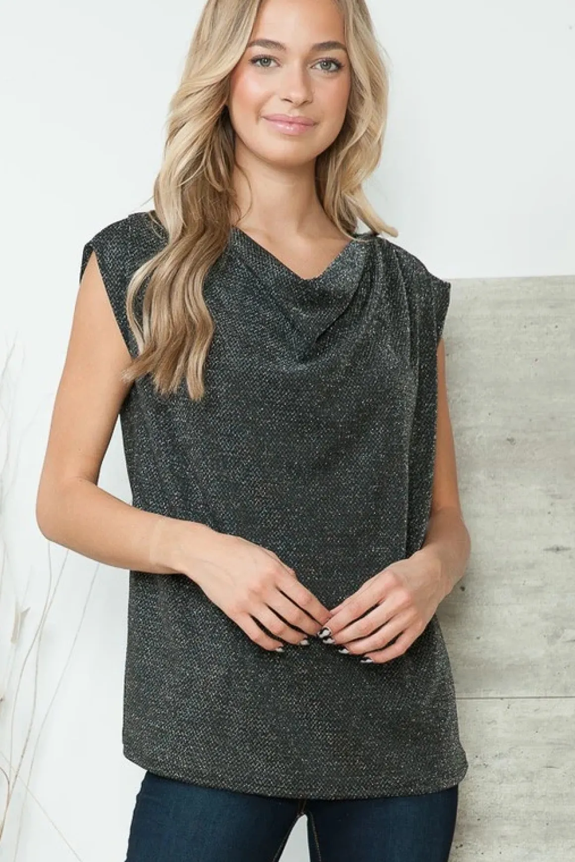cowl_neck_metallic_top_on_5.webp Cowl Neck Metallic Top *Online Only*