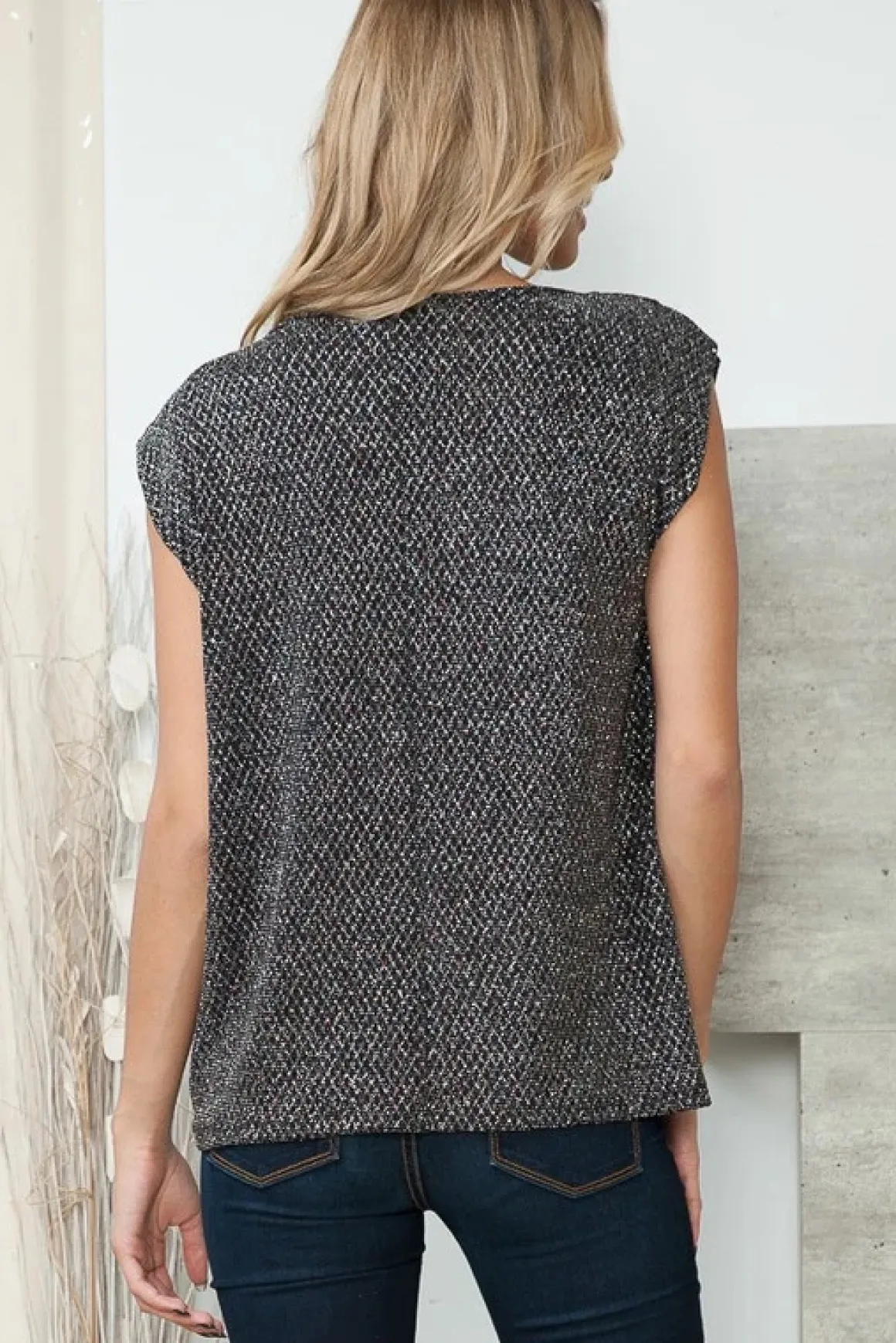 cowl_neck_metallic_top_on_9.webp Cowl Neck Metallic Top *Online Only*