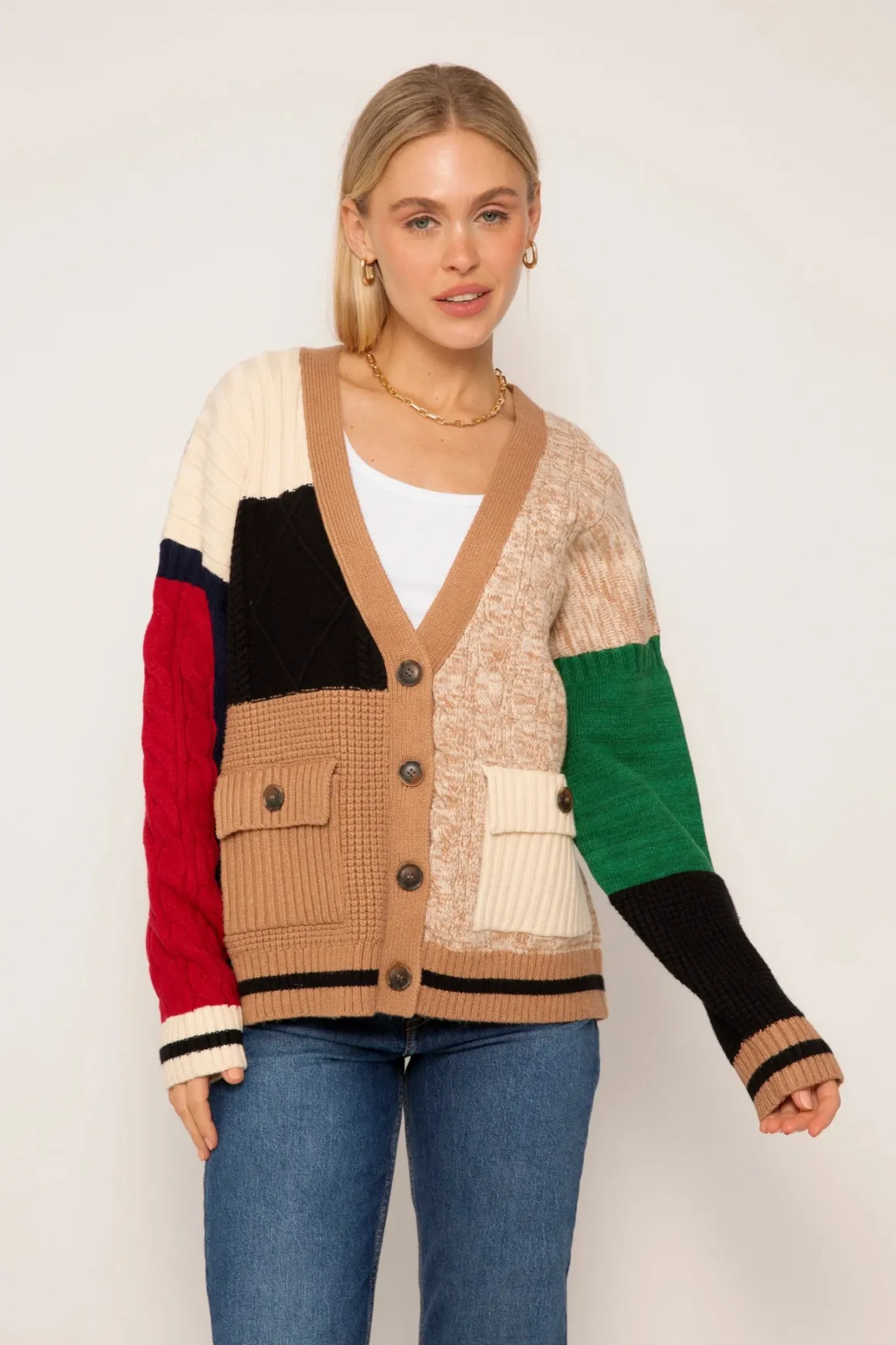 CPW Goldie Mixed Stitch Cardigan