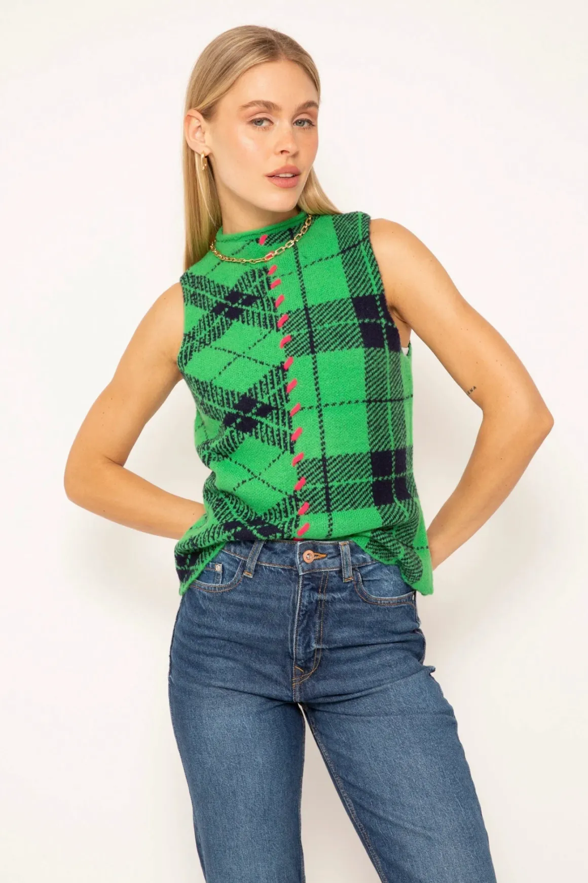 cpw_goldie_plaid_mockneck_3.webp CPW Goldie Plaid Mockneck *FINAL SALE*