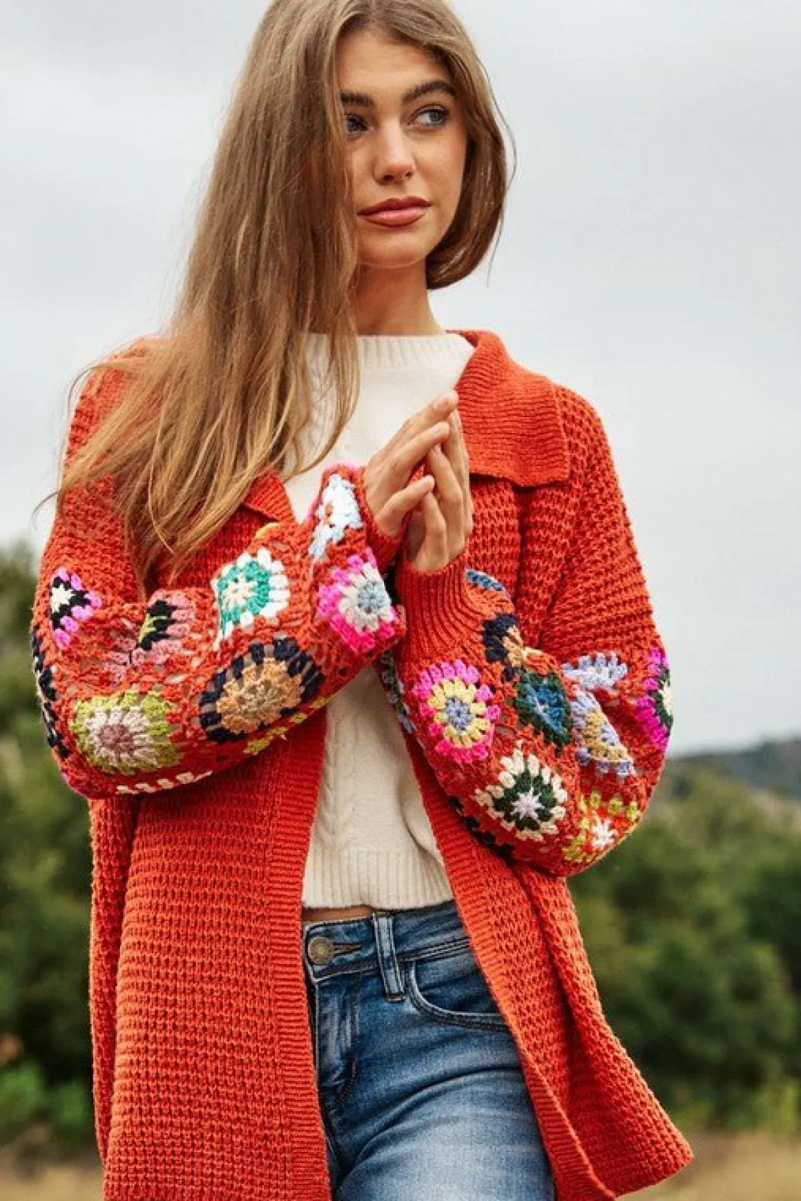 crochet_floral_printed_lo_15.webp Crochet Floral Printed Long Sleeve Knit Cardigan *Online Only*