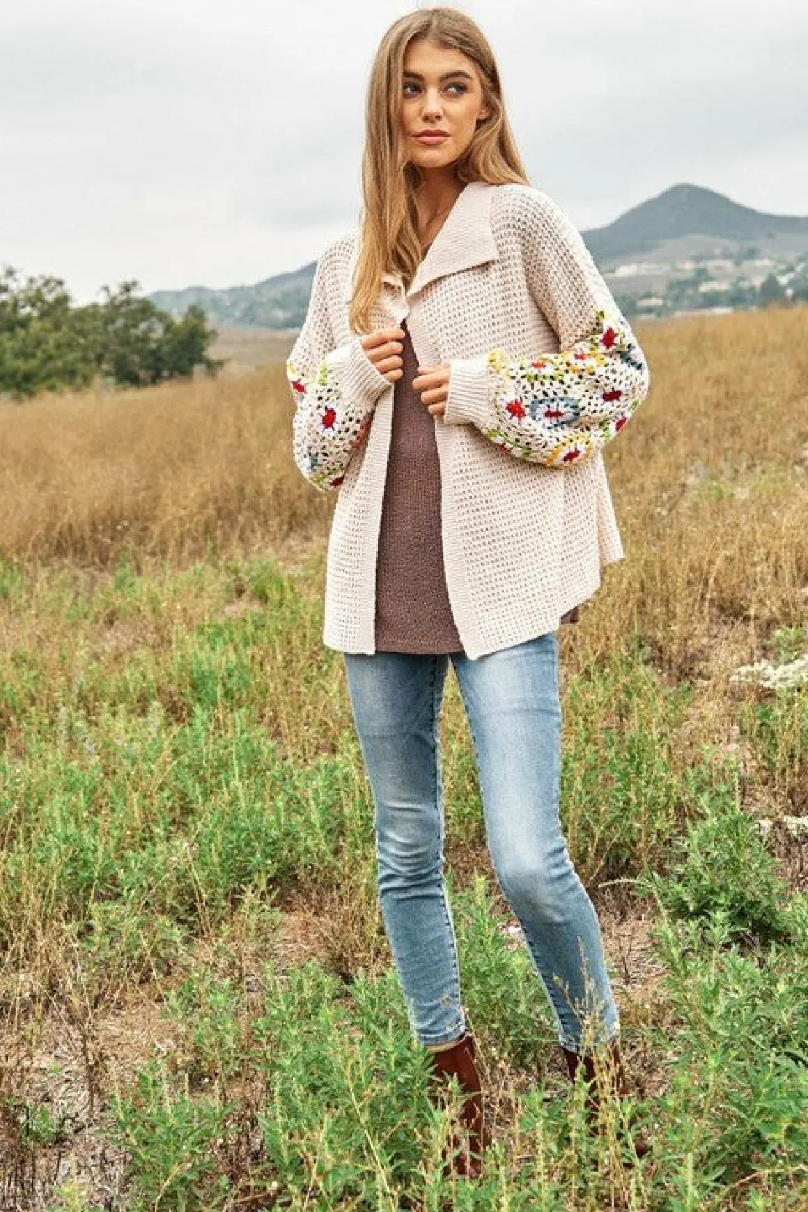 crochet_floral_printed_lo_4.webp Crochet Floral Printed Long Sleeve Knit Cardigan *Online Only*