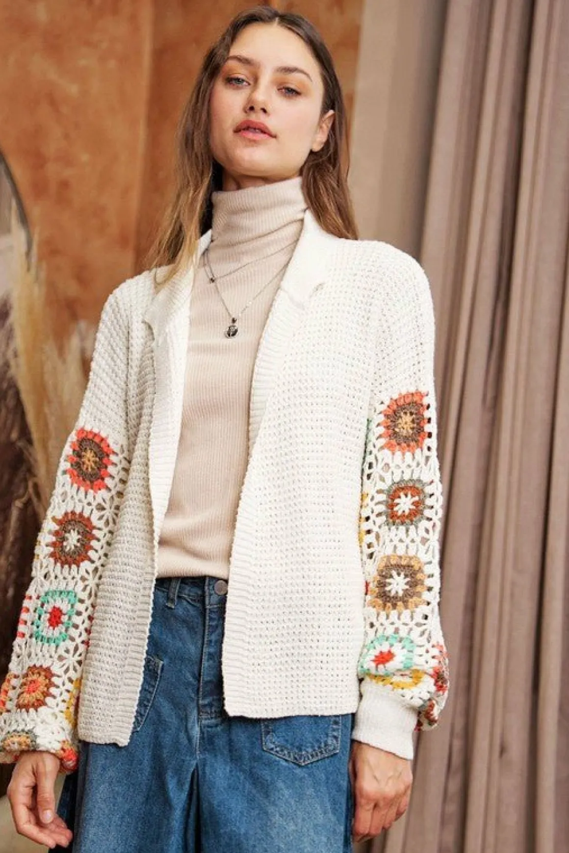 crochet_floral_printed_lo_7.webp Crochet Floral Printed Long Sleeve Knit Cardigan *Online Only*
