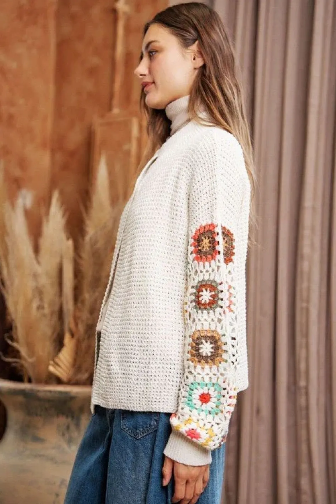 crochet_floral_printed_lo_8.webp Crochet Floral Printed Long Sleeve Knit Cardigan *Online Only*