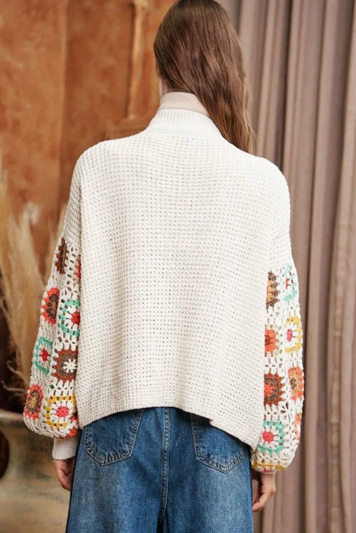 crochet_floral_printed_lo_9.webp Crochet Floral Printed Long Sleeve Knit Cardigan *Online Only*