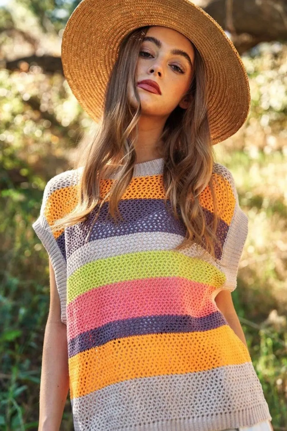 crochet_multi_striped_pul_8.webp Crochet Multi Striped Pullover Knit Sweater Vest *Online Only*