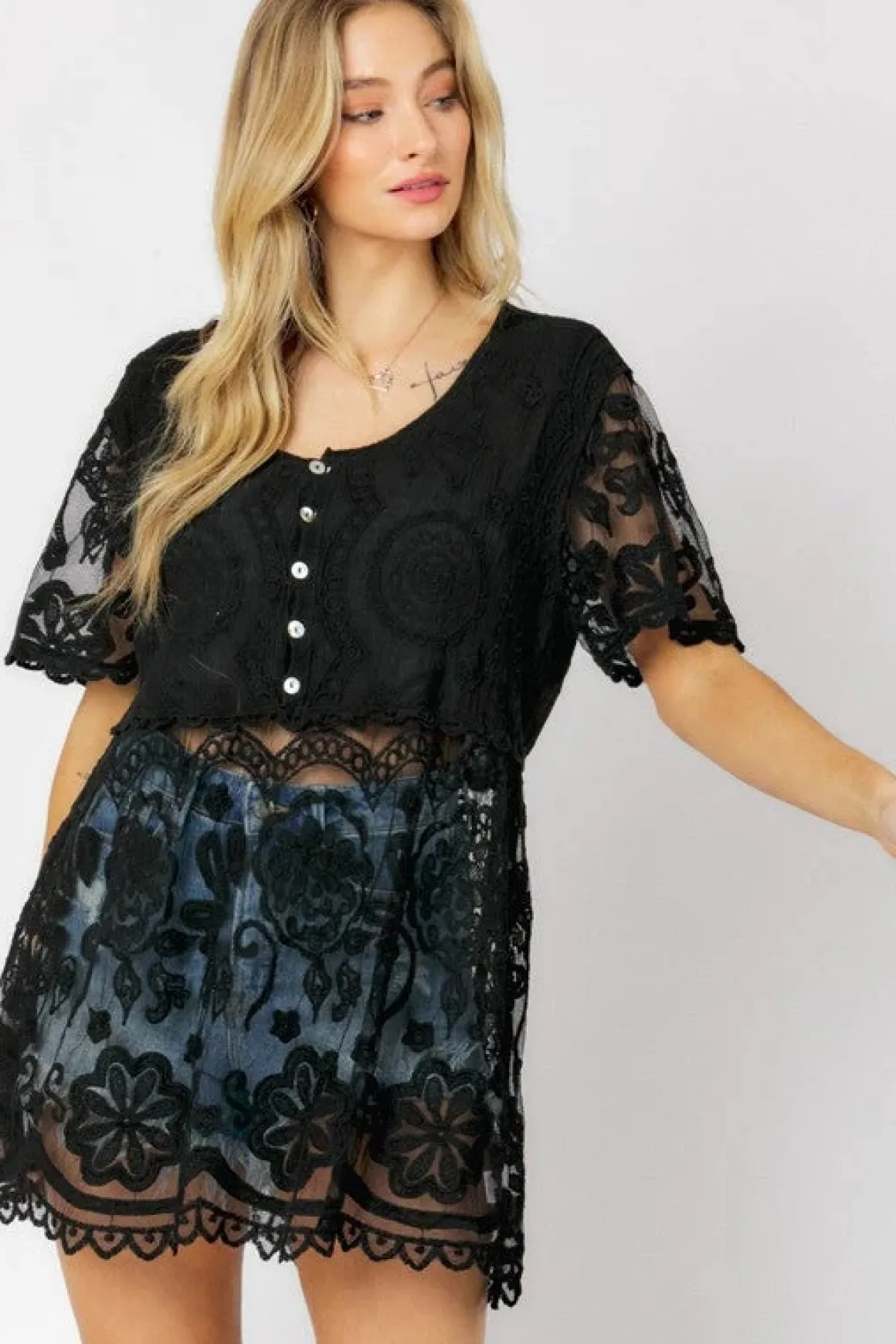 crochet_round_neck_button_6.webp Crochet Round Neck Button Down Top *Online Only*