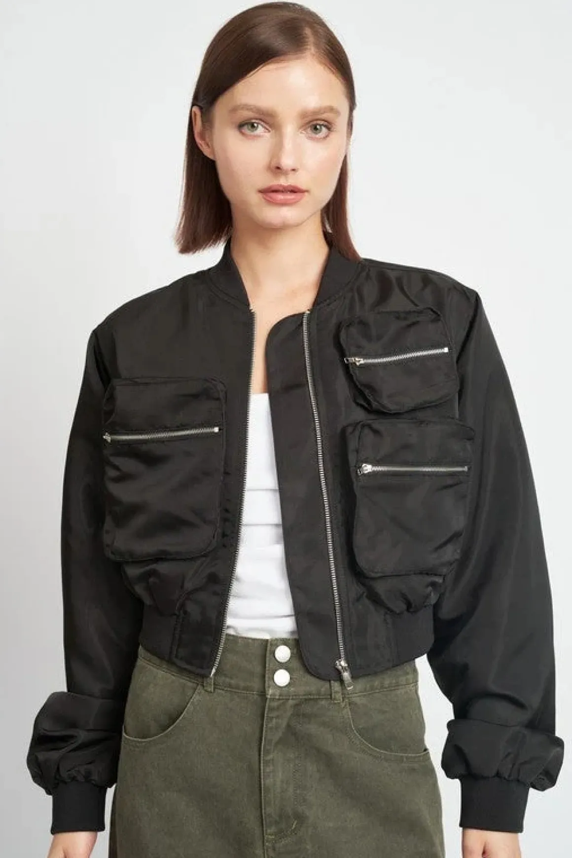 CROPPED BOMBER JACKET *Online Only*