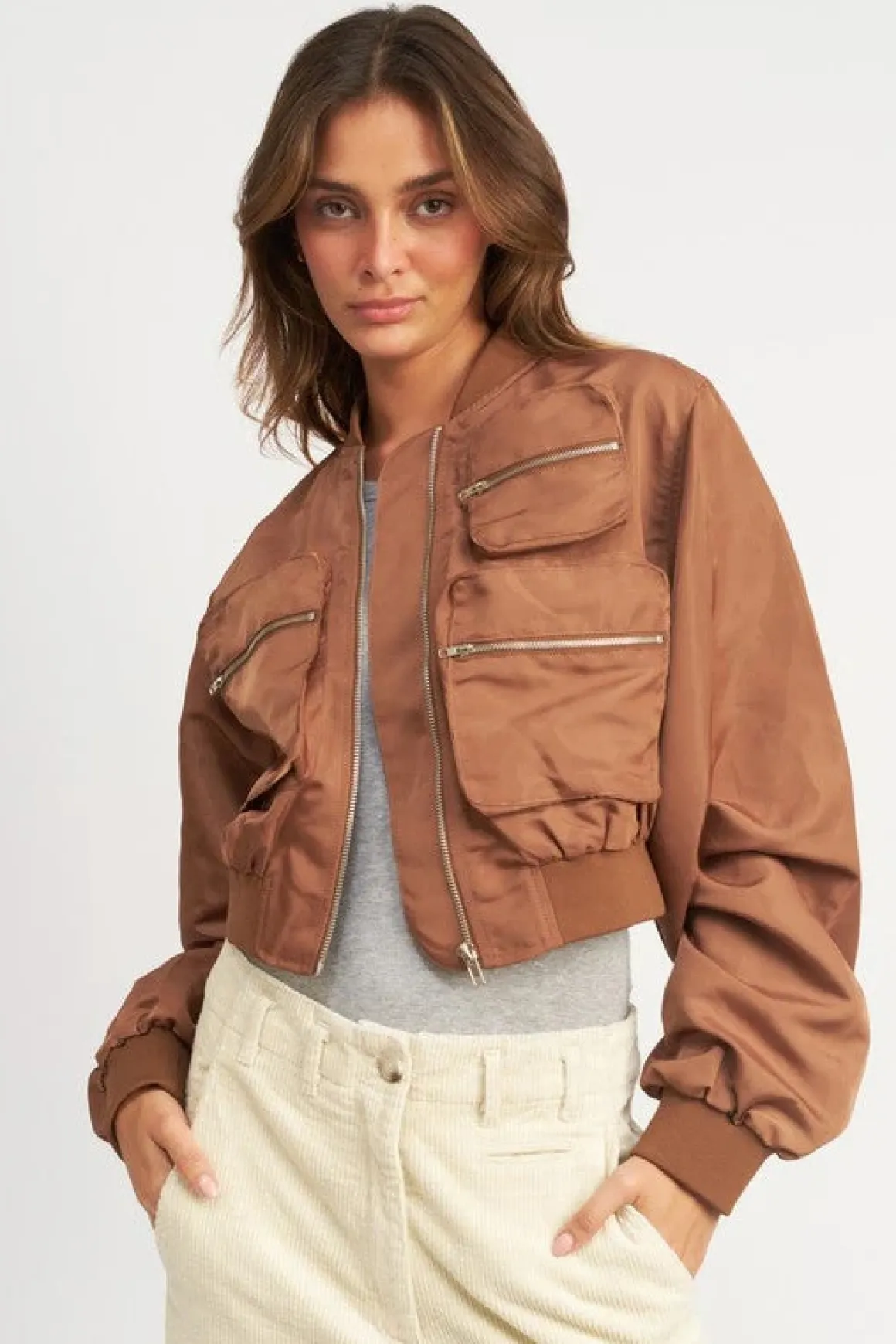CROPPED BOMBER JACKET *Online Only*