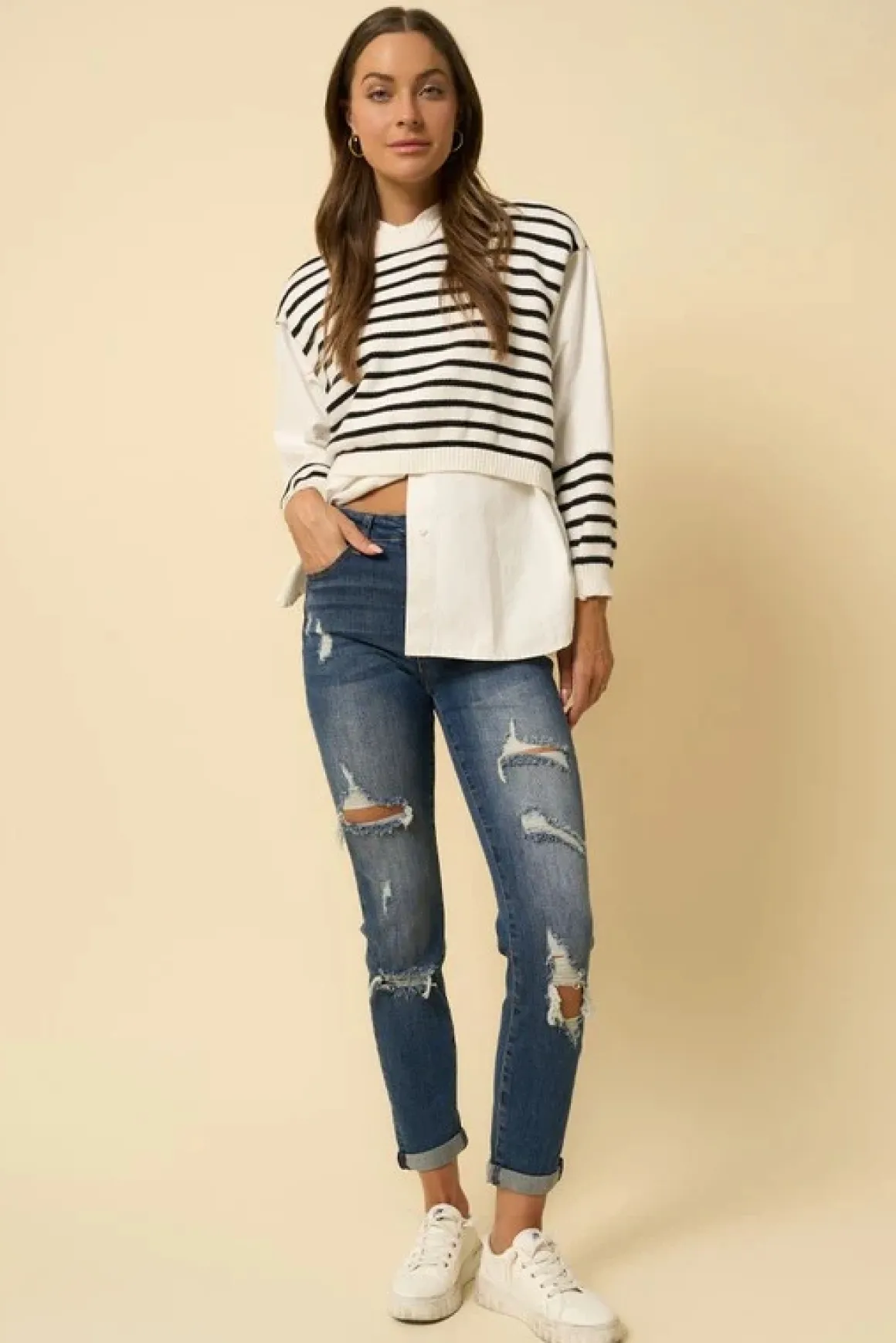Destroyed Boyfriend Jeans