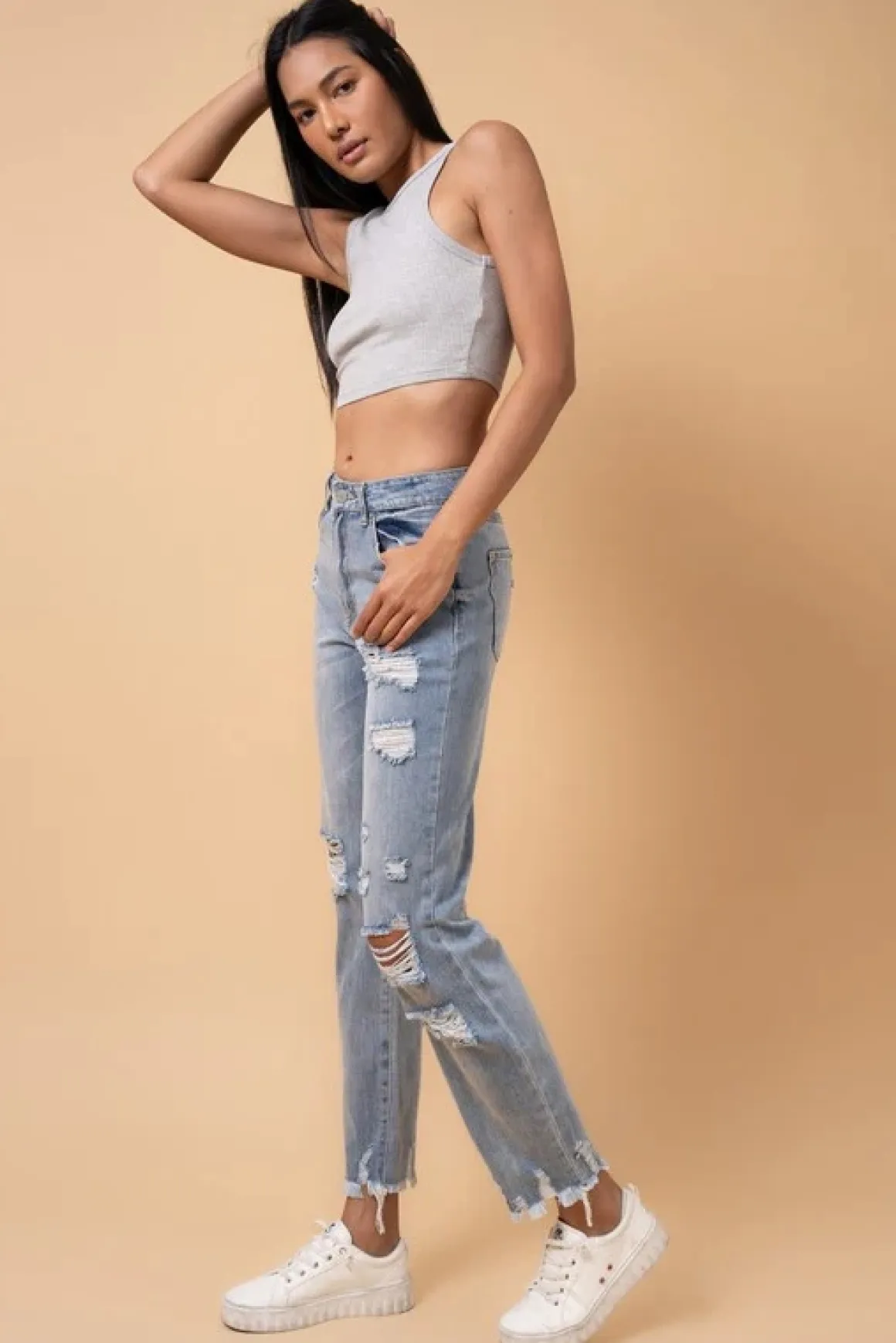 distressed_girlfriend_jea_3.webp Distressed Girlfriend Jeans *Online Only*