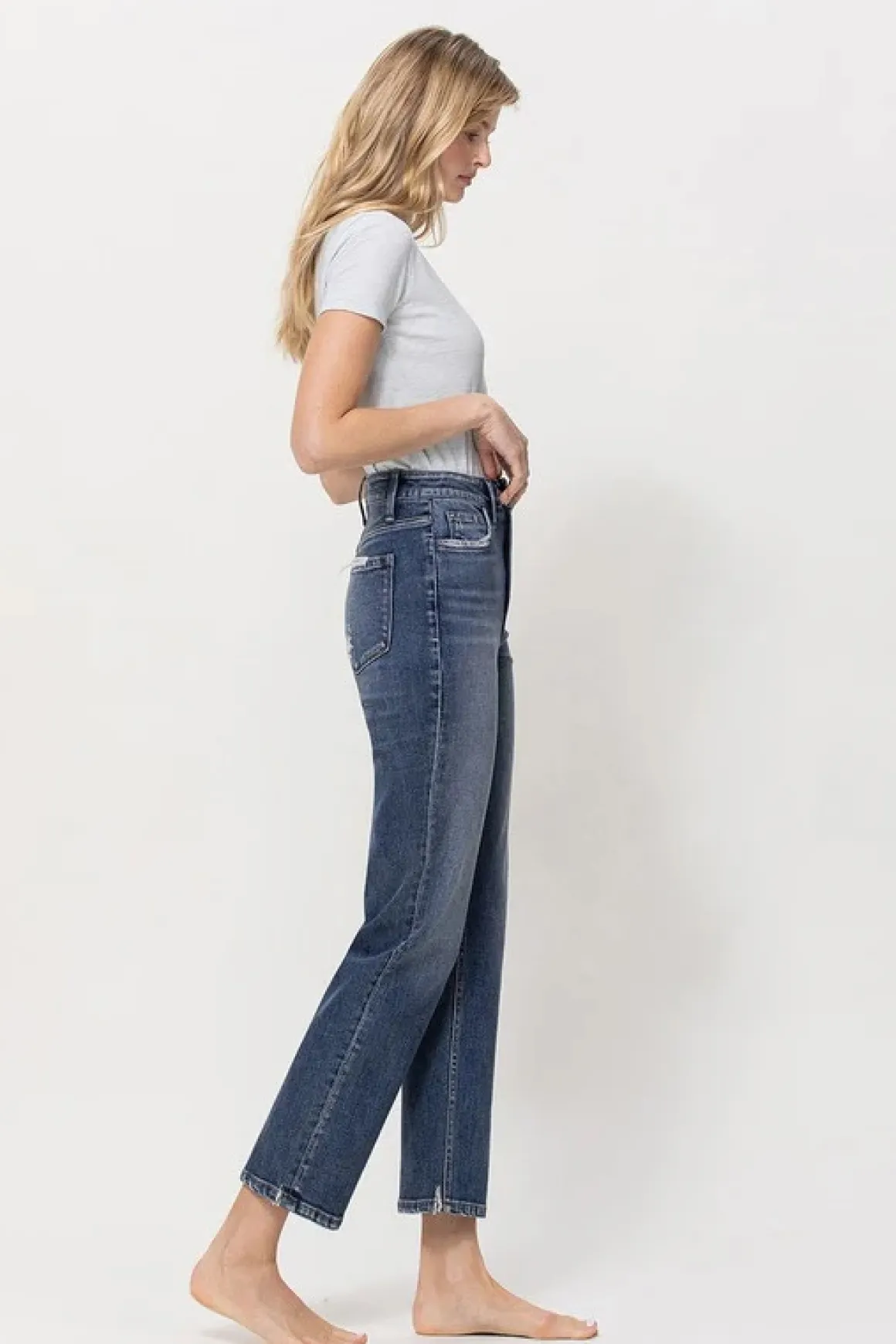 distressed_high_rise_ankl_6.webp Distressed High Rise Ankle Jeans *Online Only*