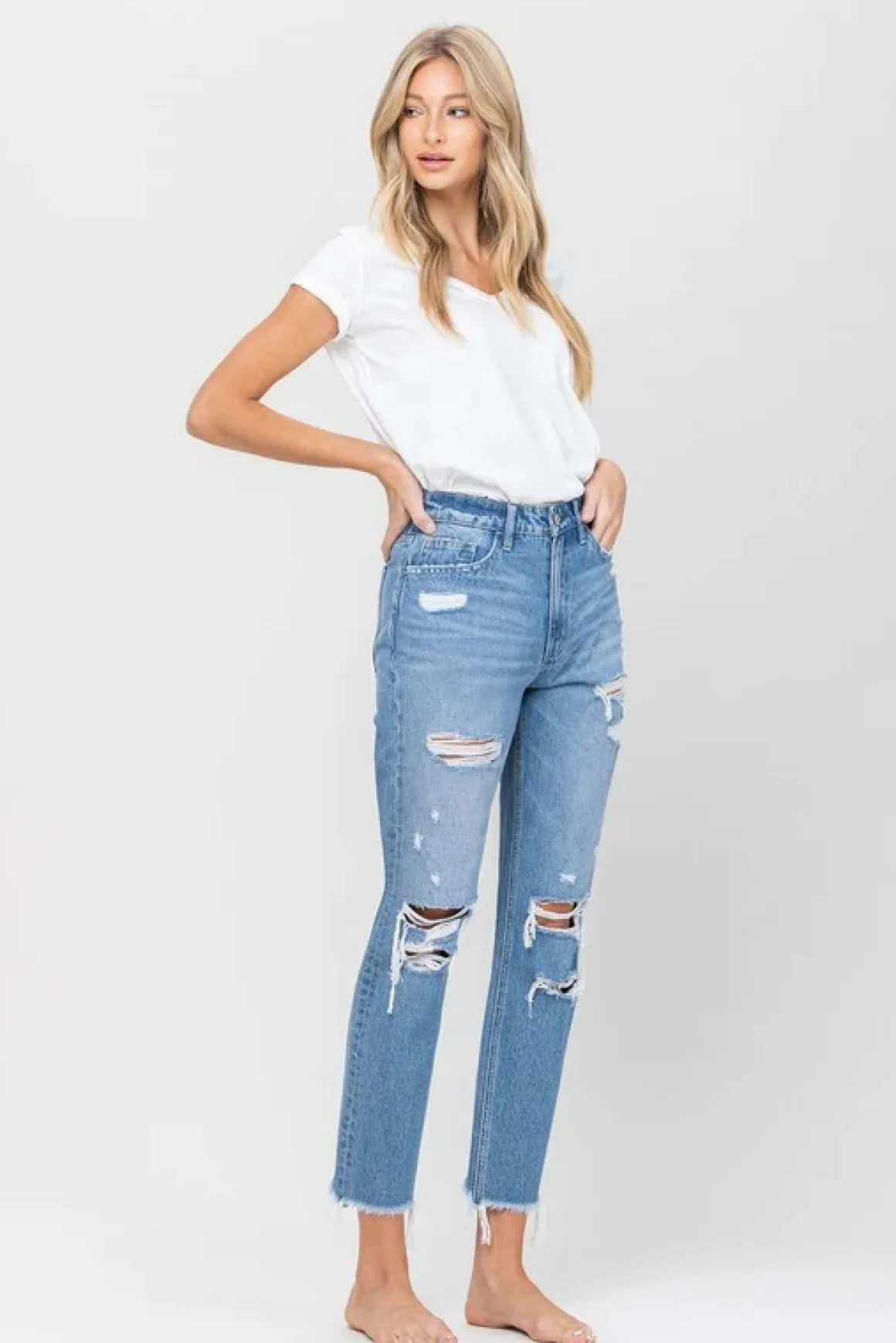 distressed_raw_hem_mom_je_2.webp Distressed Raw Hem Mom Jeans *Online Only*