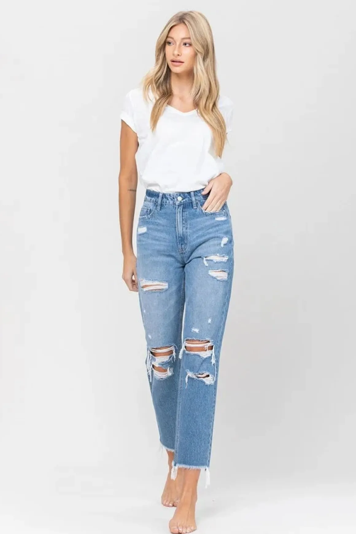 distressed_raw_hem_mom_je_3.webp Distressed Raw Hem Mom Jeans *Online Only*