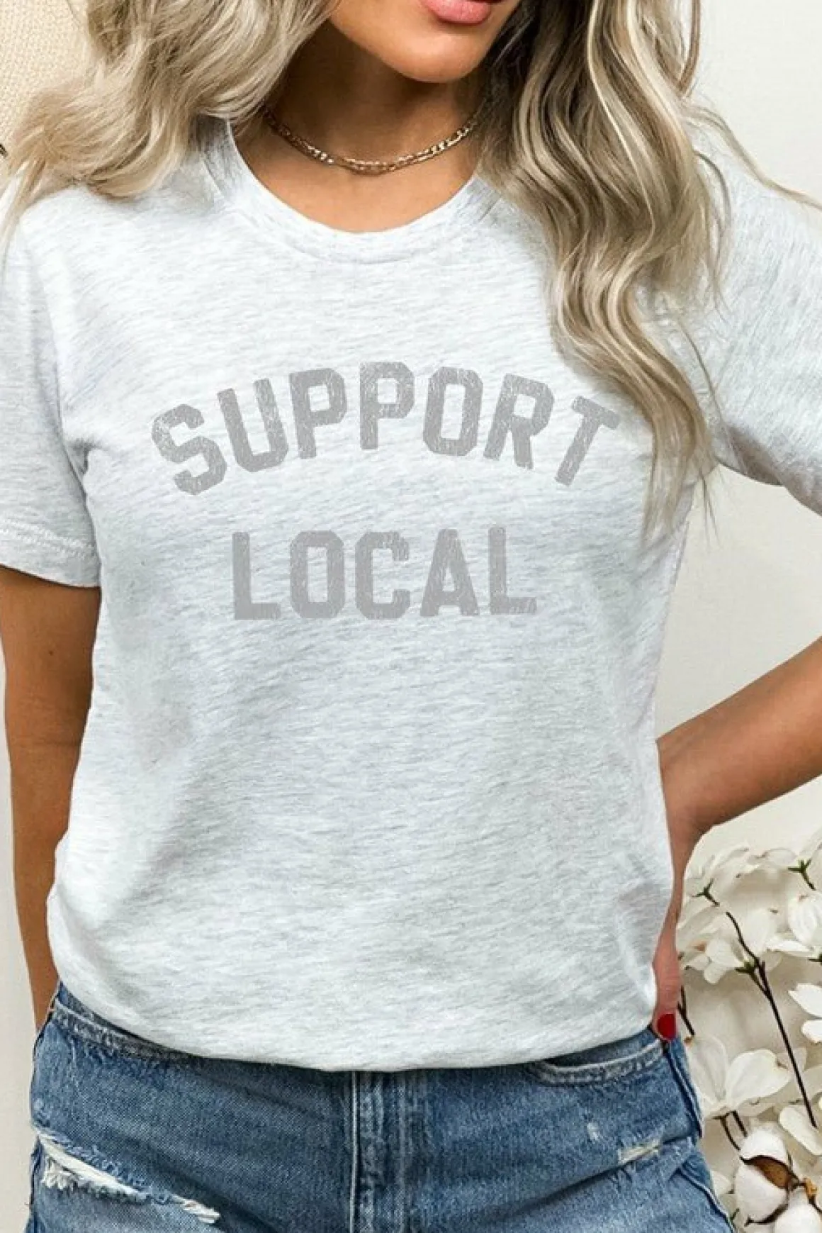Distressed Support Local Graphic Tee *Online Only*