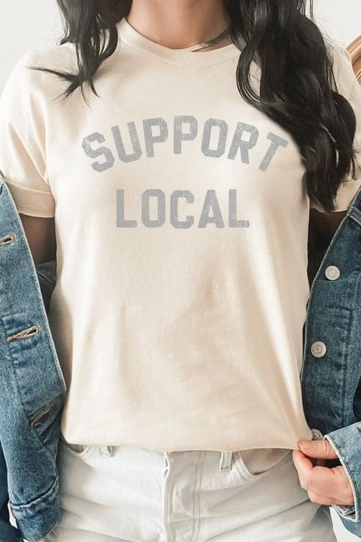distressed_support_local__3.webp Distressed Support Local Graphic Tee *Online Only*