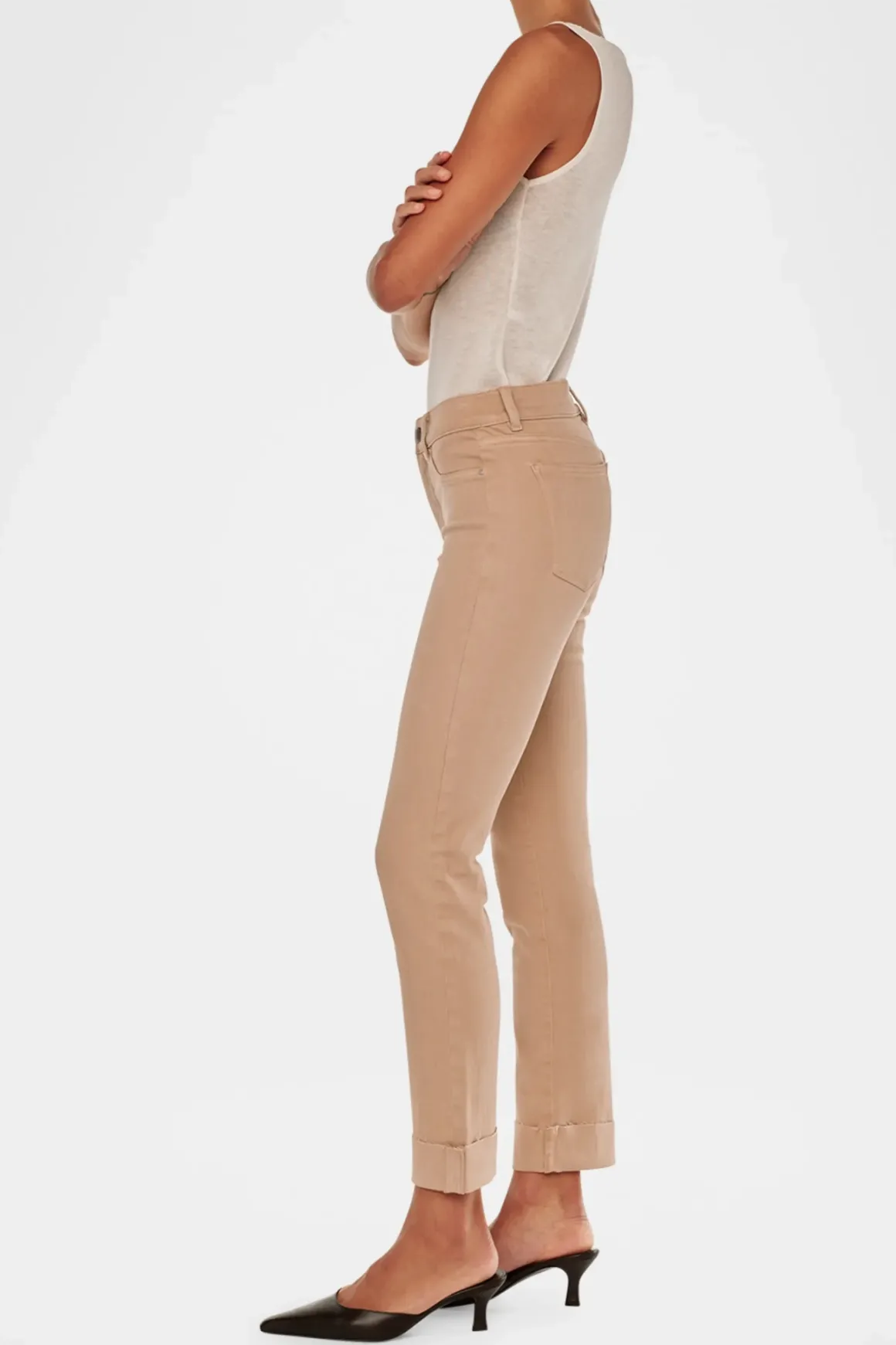 DL1961 Mara Straight Cuffed Jeans