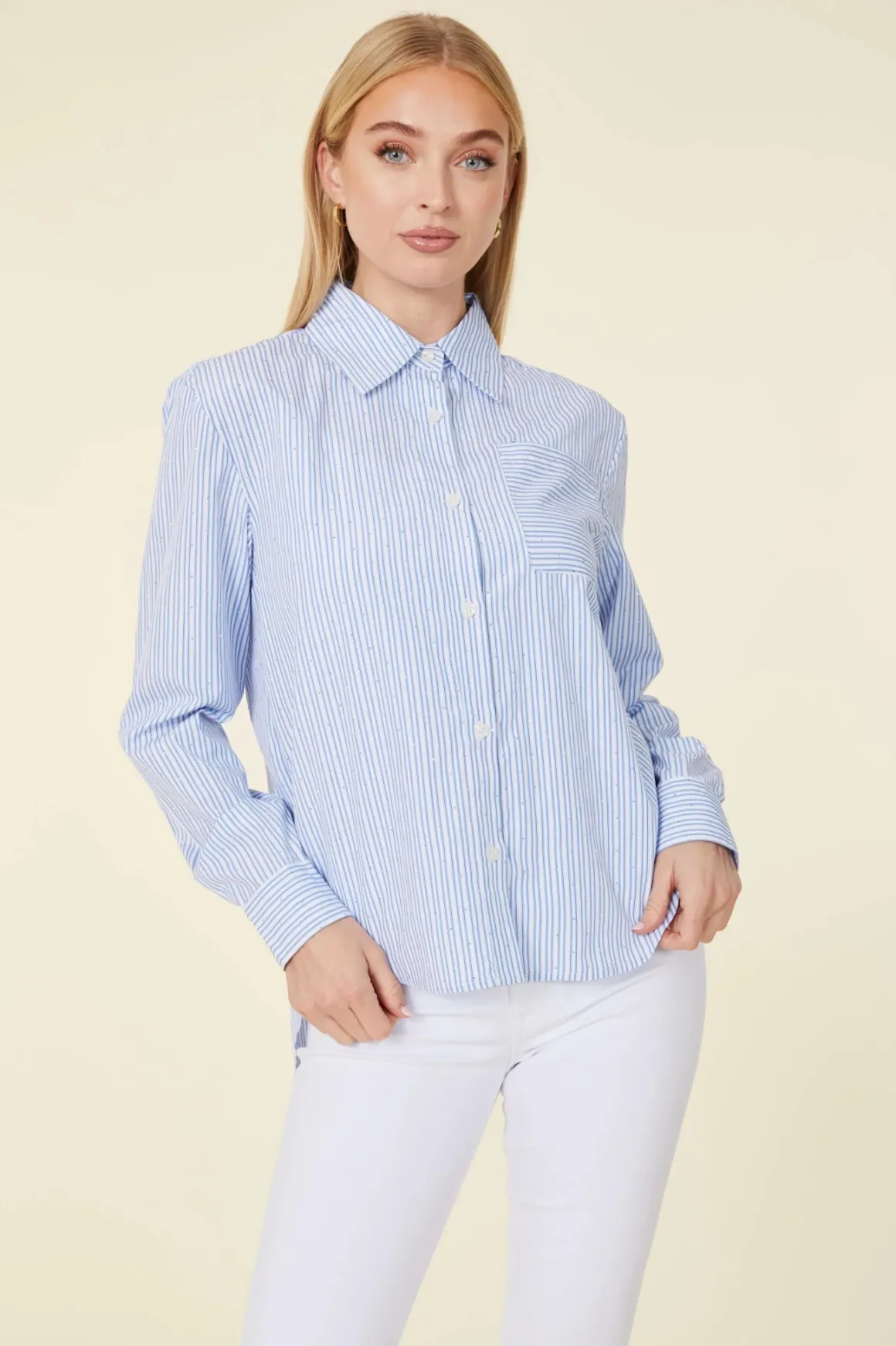 Dolce Cabo Micro Sequin Blouse