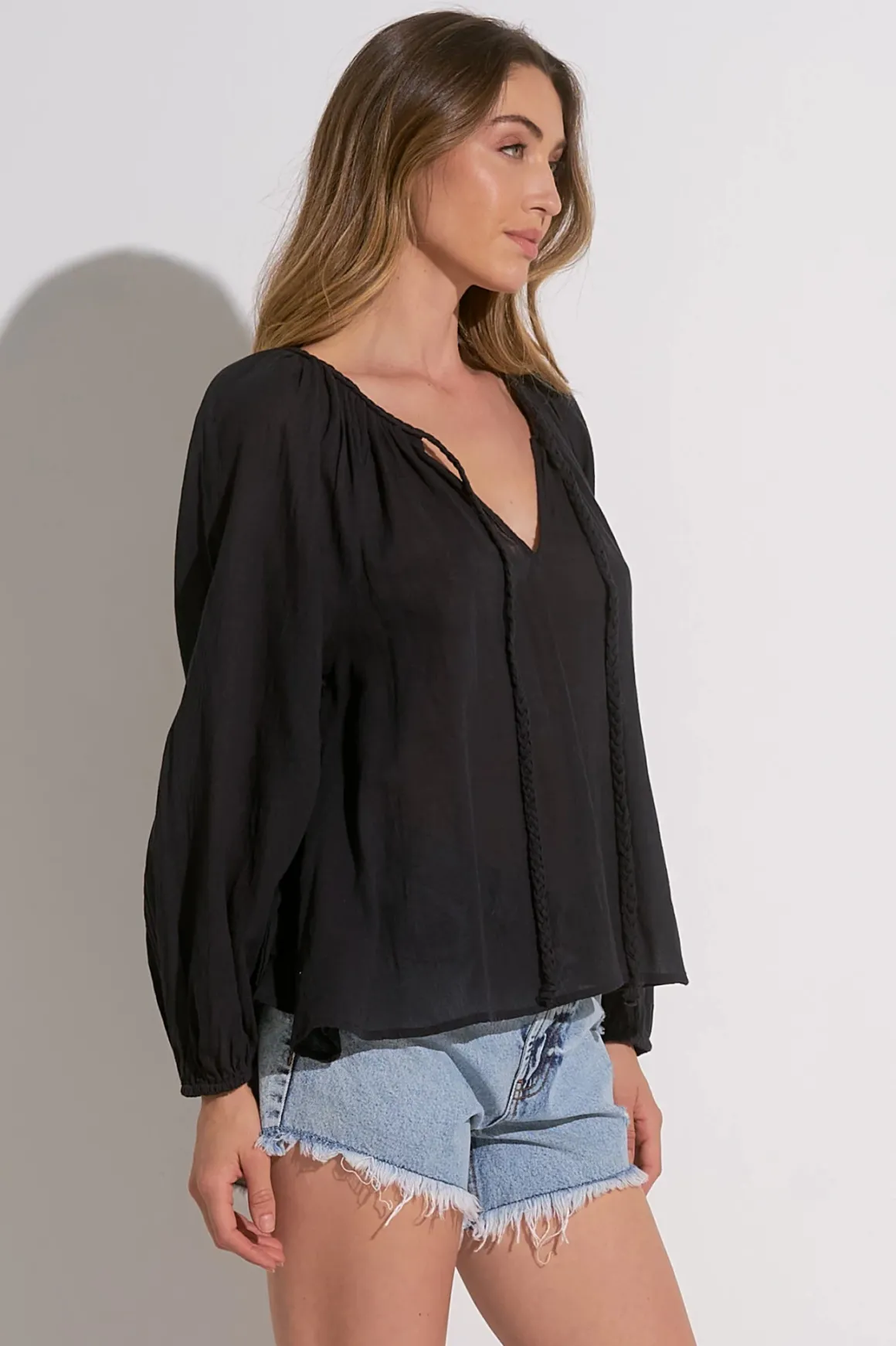 elan_braided_tie_vneck_sh_2.webp Elan Braided Tie V-Neck Shirt