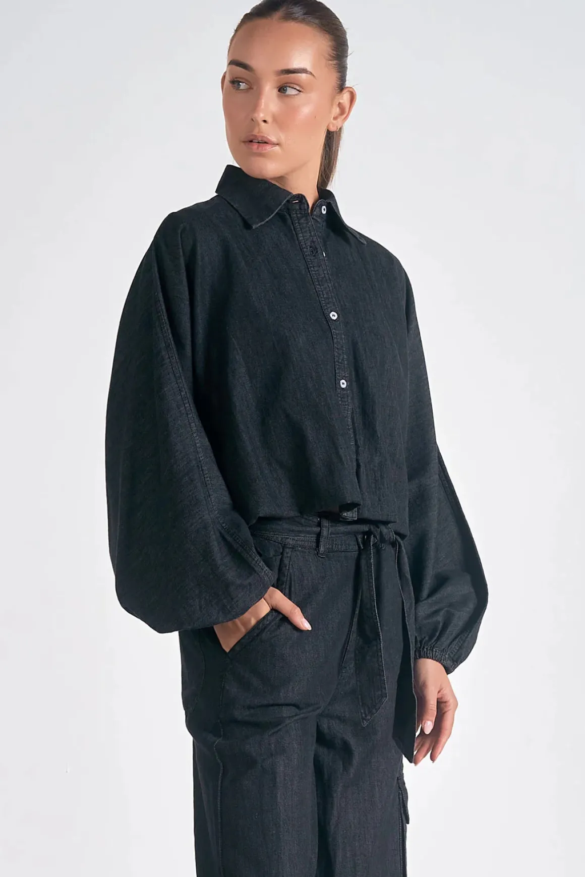 Elan Bubble Button Down Shirt