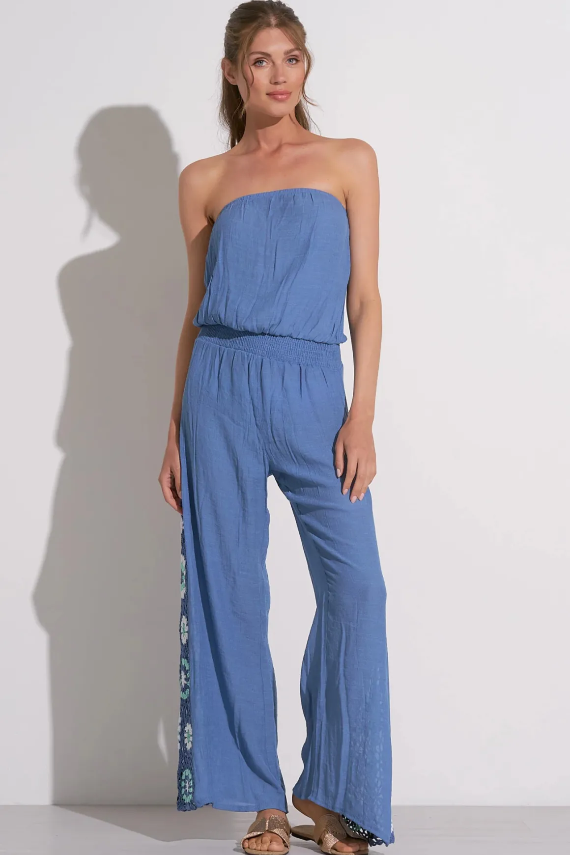 Elan Crochet Leg Romper